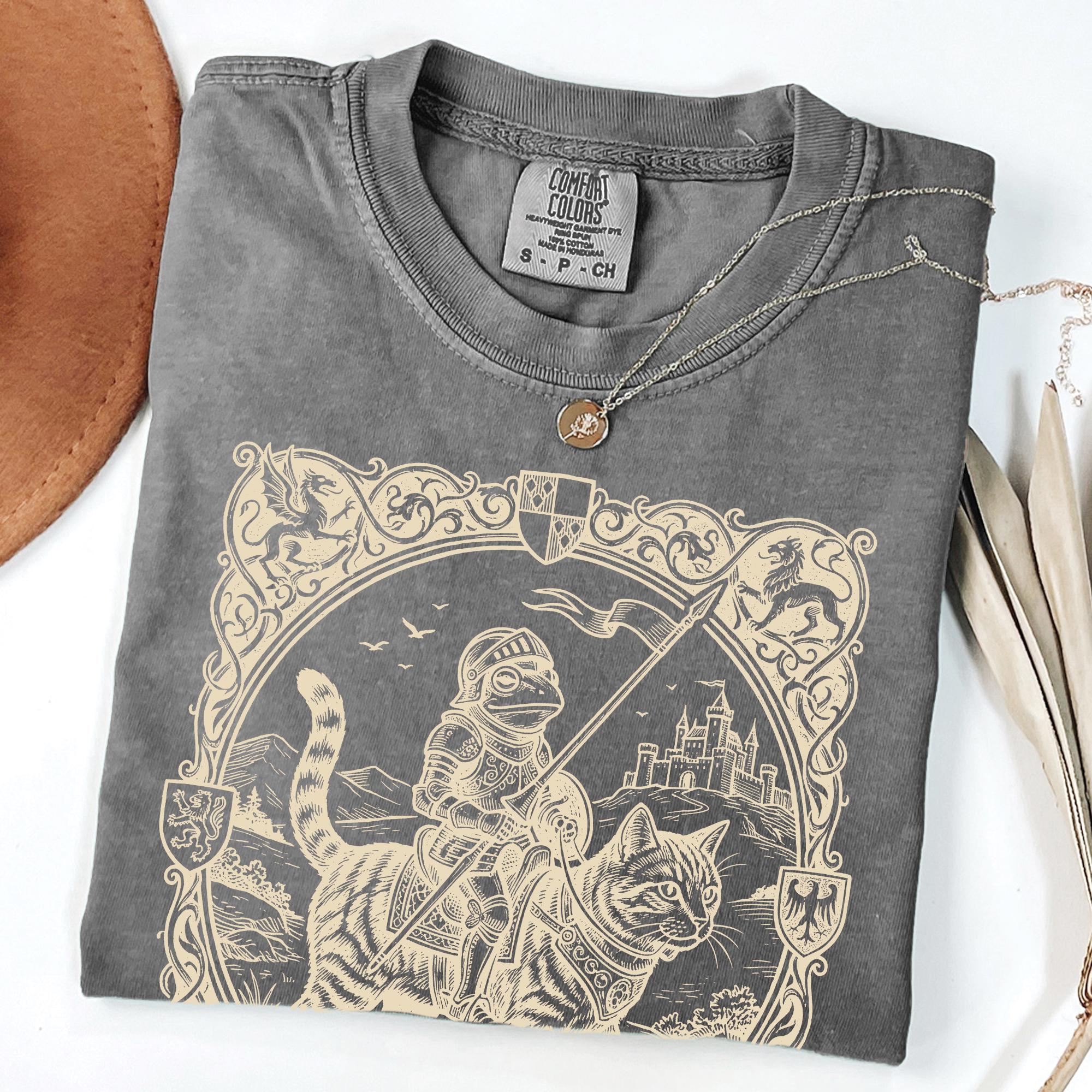 Medieval Frog and Cat T-Shirt