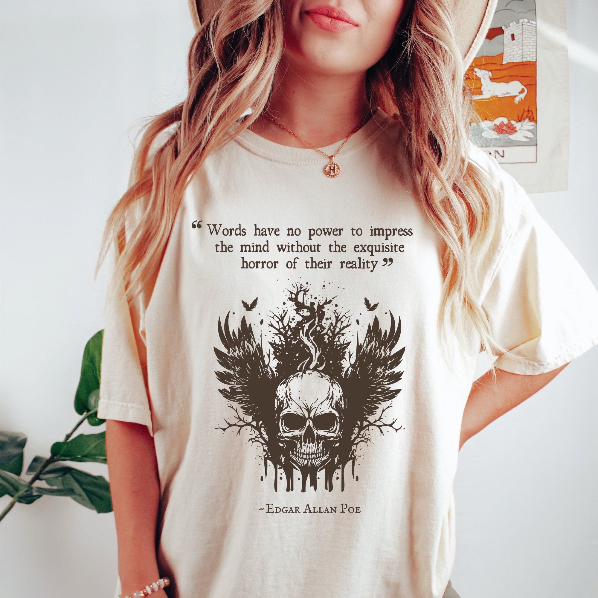 Edgar Allan Poe Skull T-Shirt