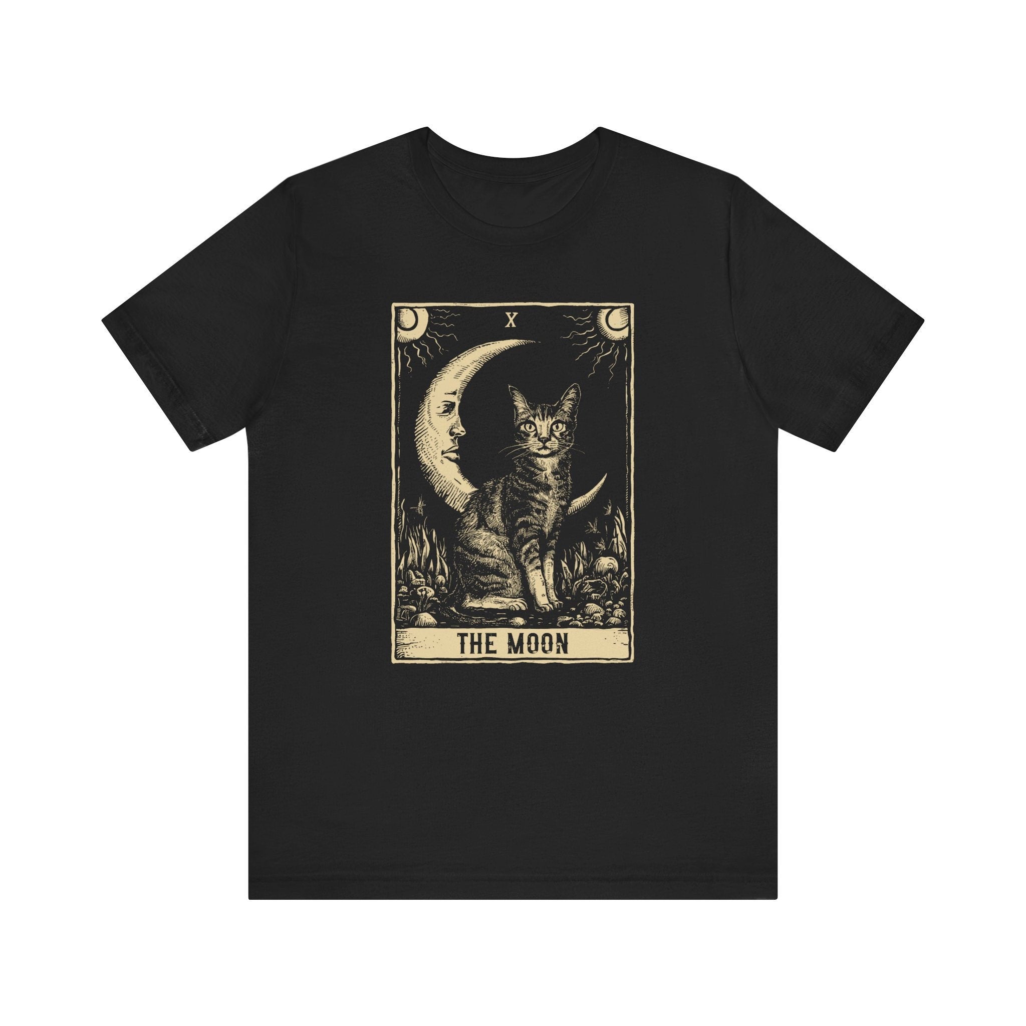 Crescent Moon Cat Tarot Card Shirt