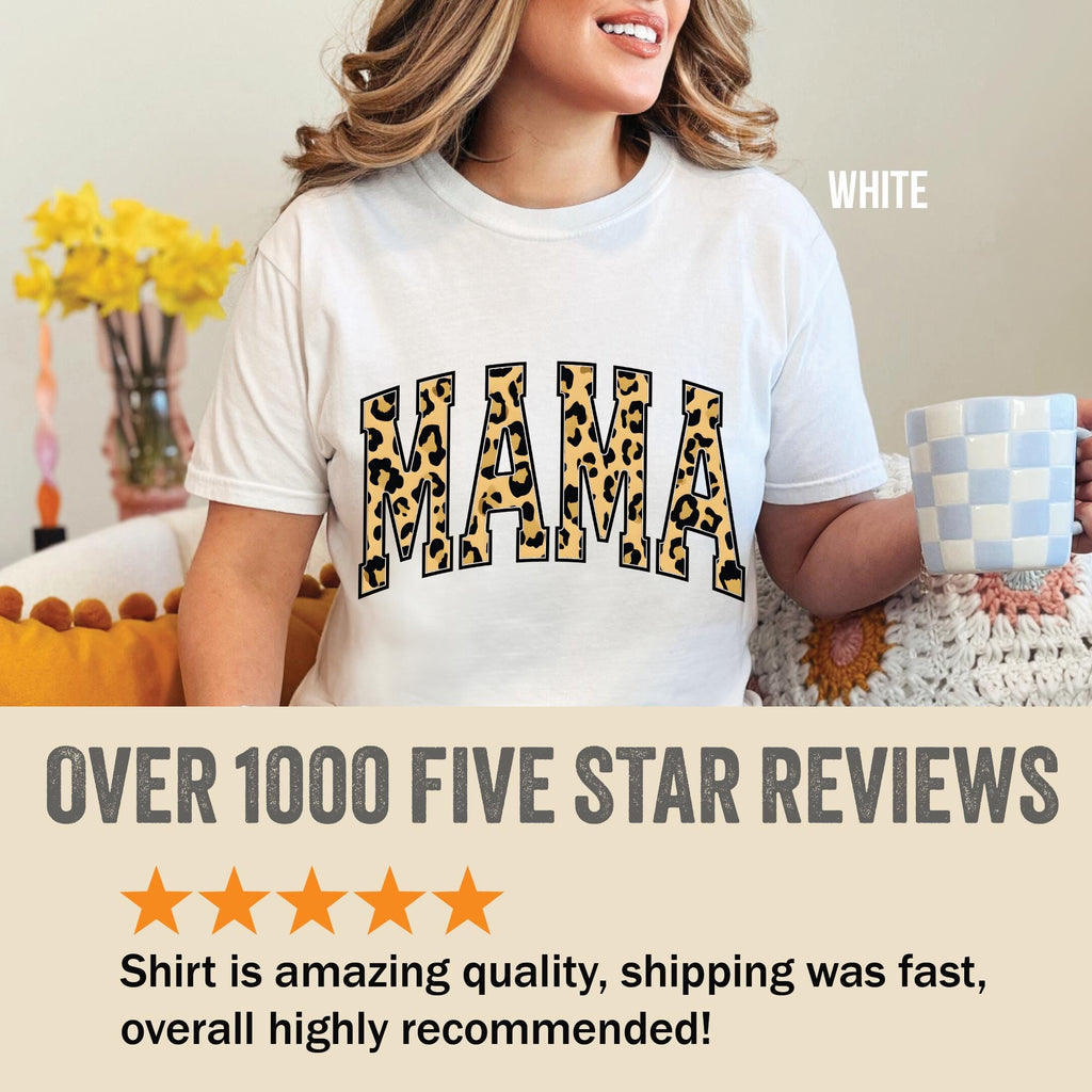 Leopard Mama Mother's Day Mom Comfort Colors T-shirt