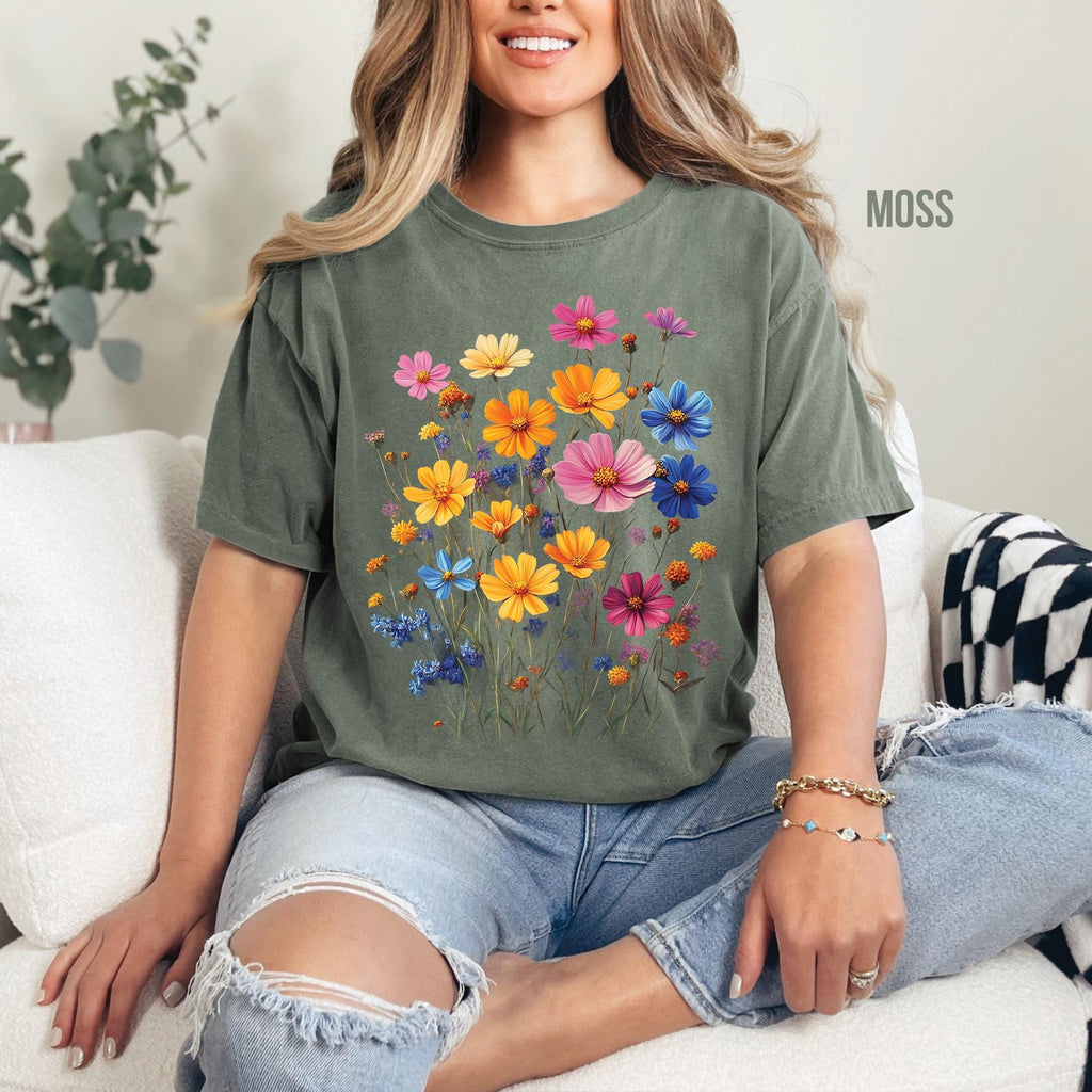 Vintage Boho Flowers T-Shirt
