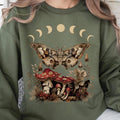 Mushroom Moth Moon Phase Sweatshirt
