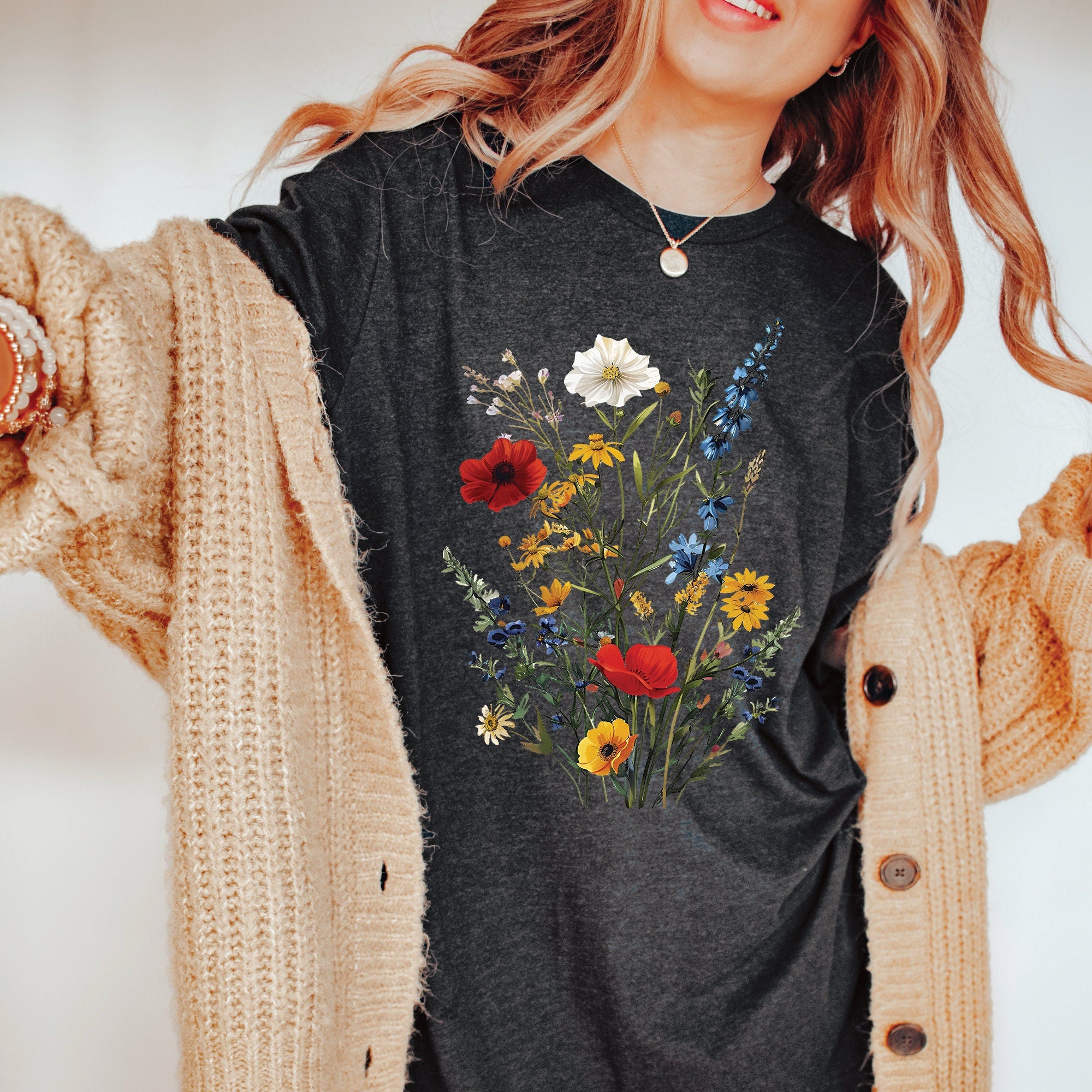 Wildflower Botanical Print Shirt