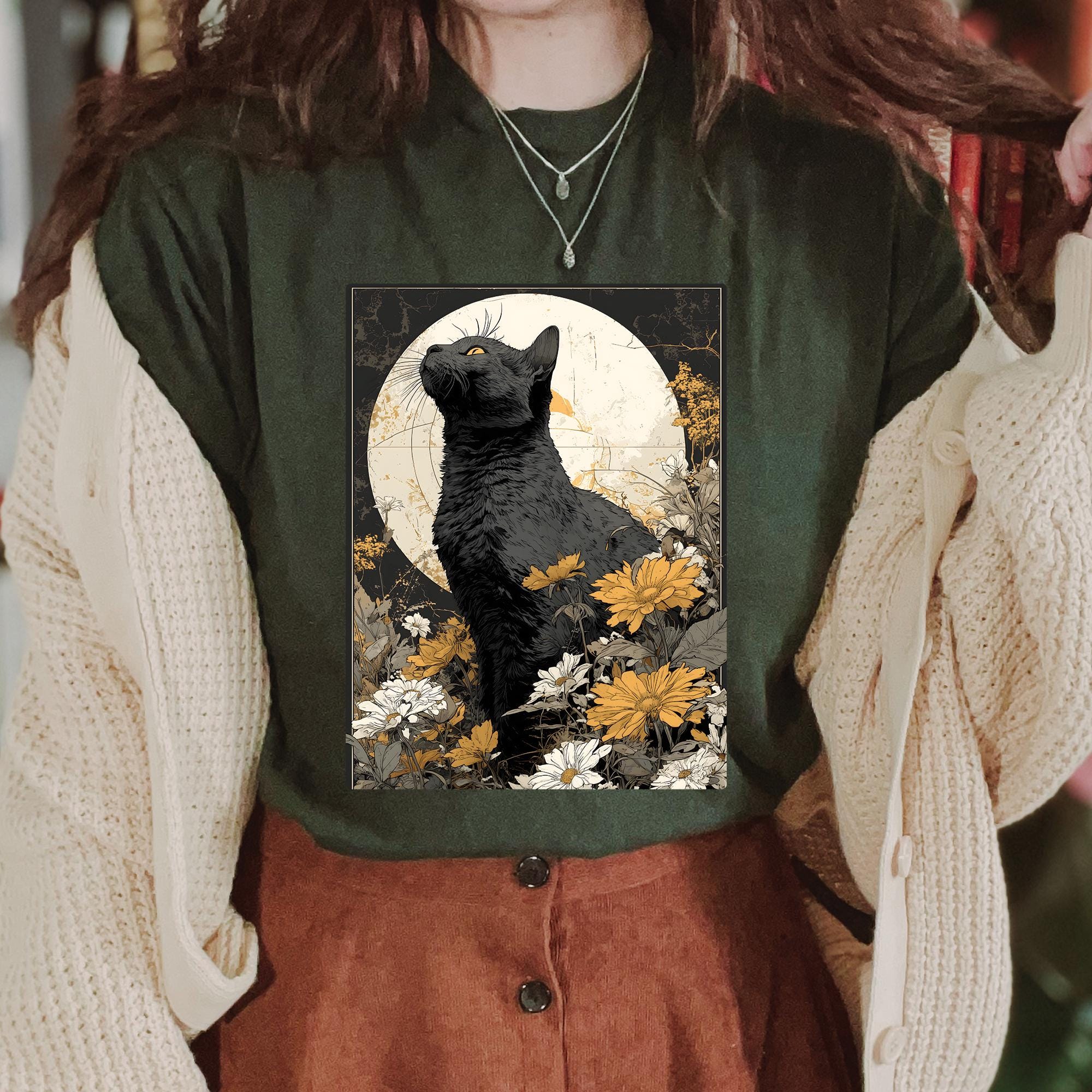 Cat Flowers T-Shirt