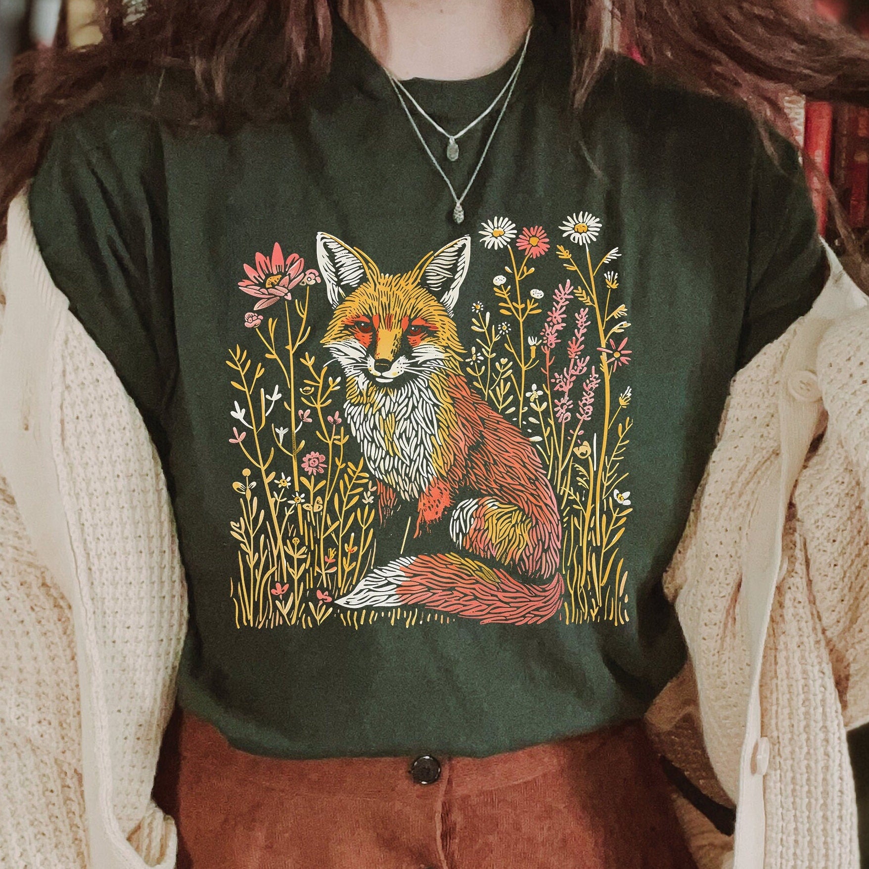 Vintage Fox Graphic T-Shirt