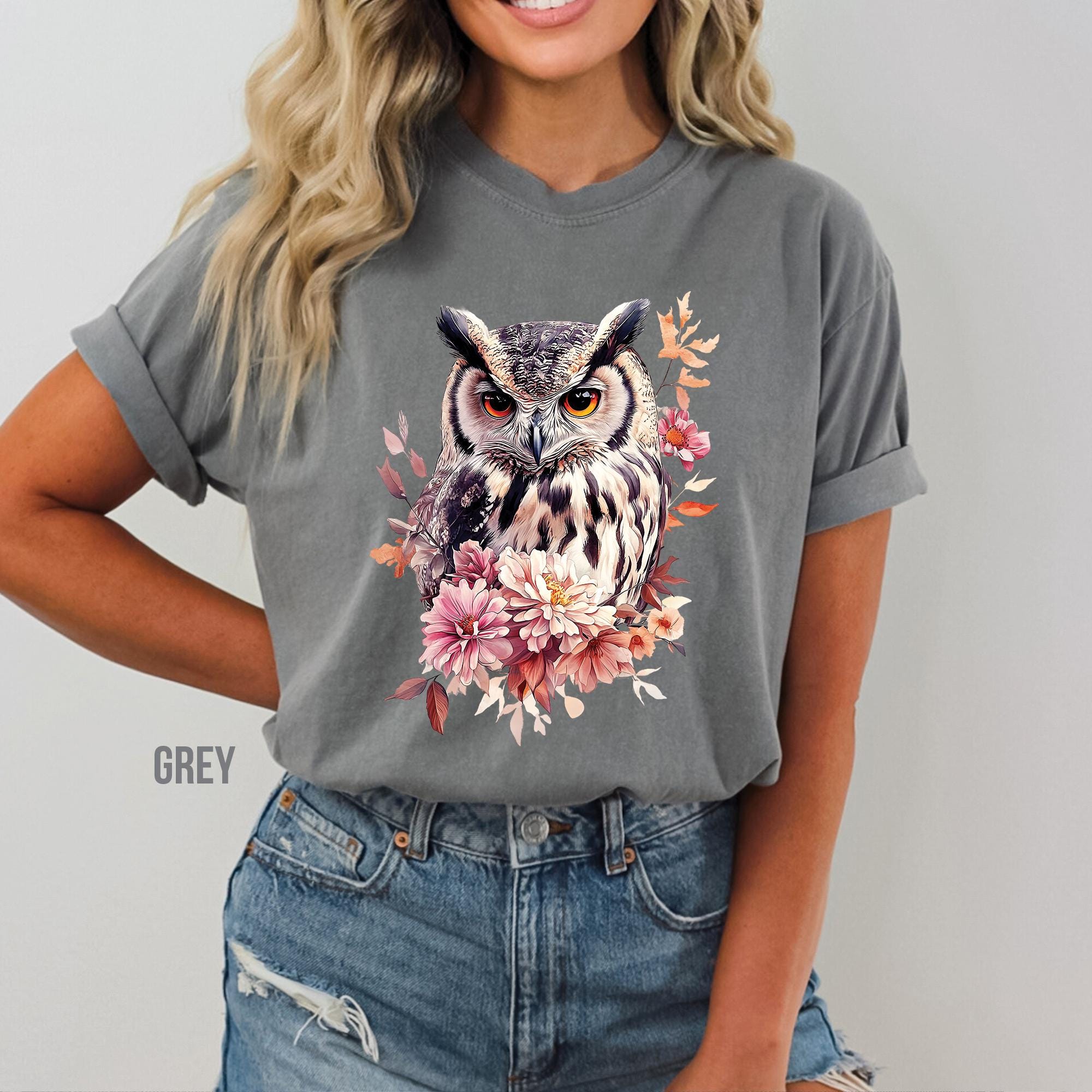 Floral Owl Shirt