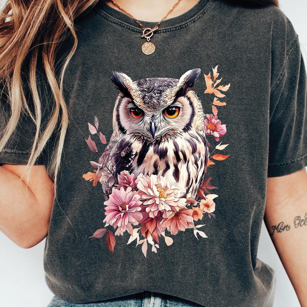 Floral Owl Shirt