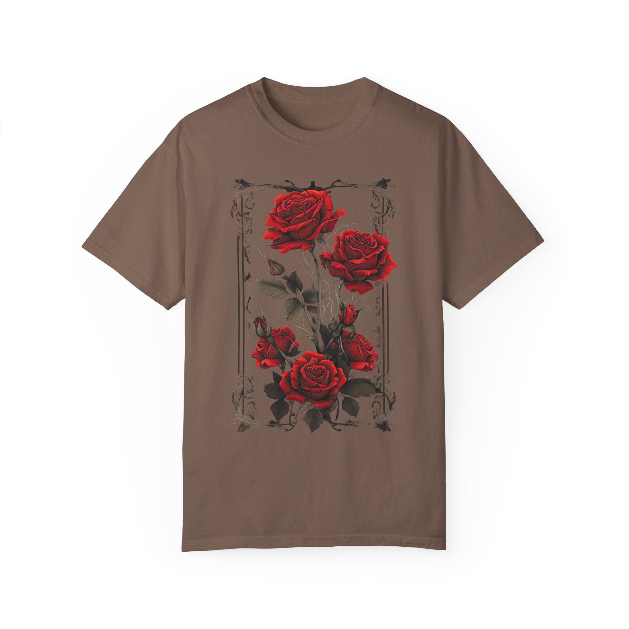 Vintage Roses Retro Gothic T-Shirt