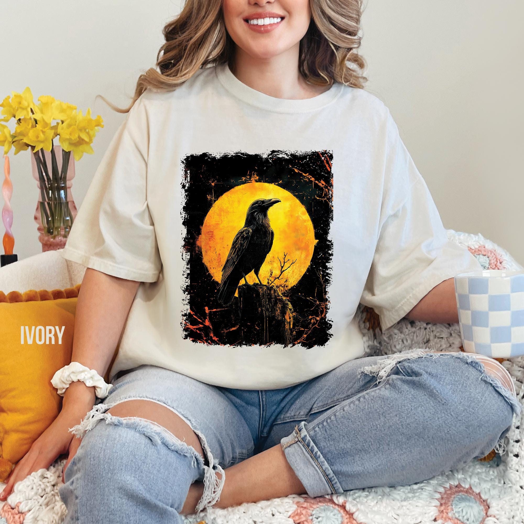 Vintage Gothic Raven T-Shirt