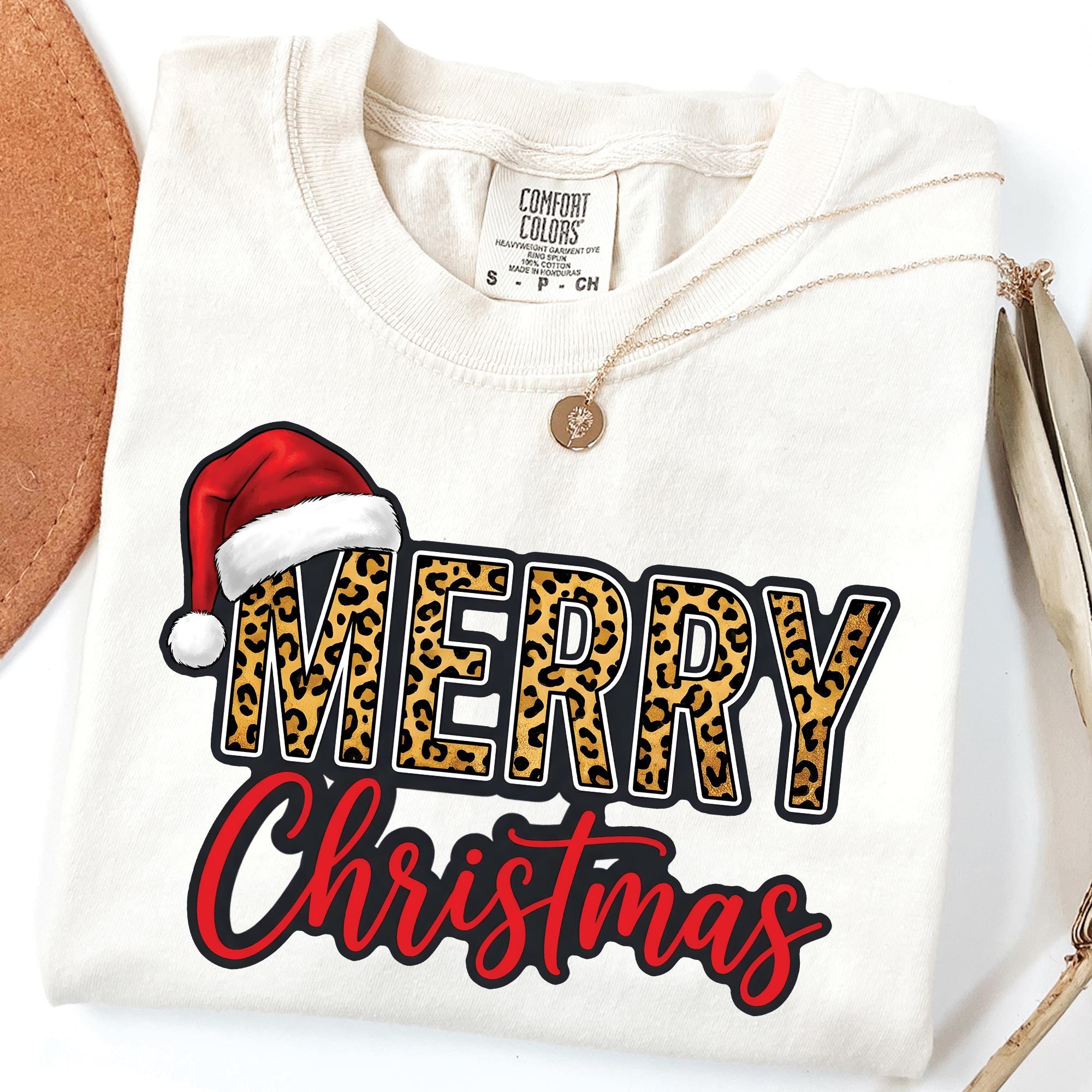 Leopard Merry Christmas T-Shirt