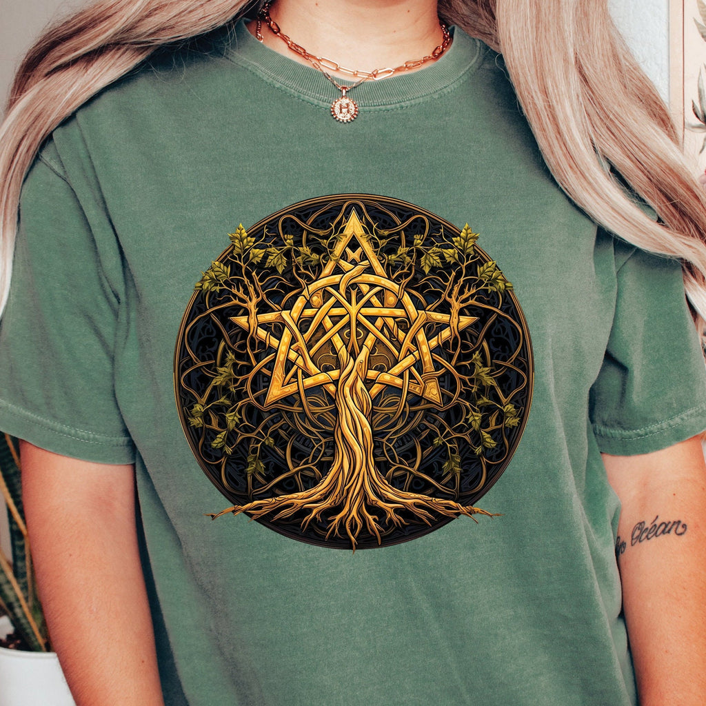 Vintage Wiccan Alchemy Tree Shirt