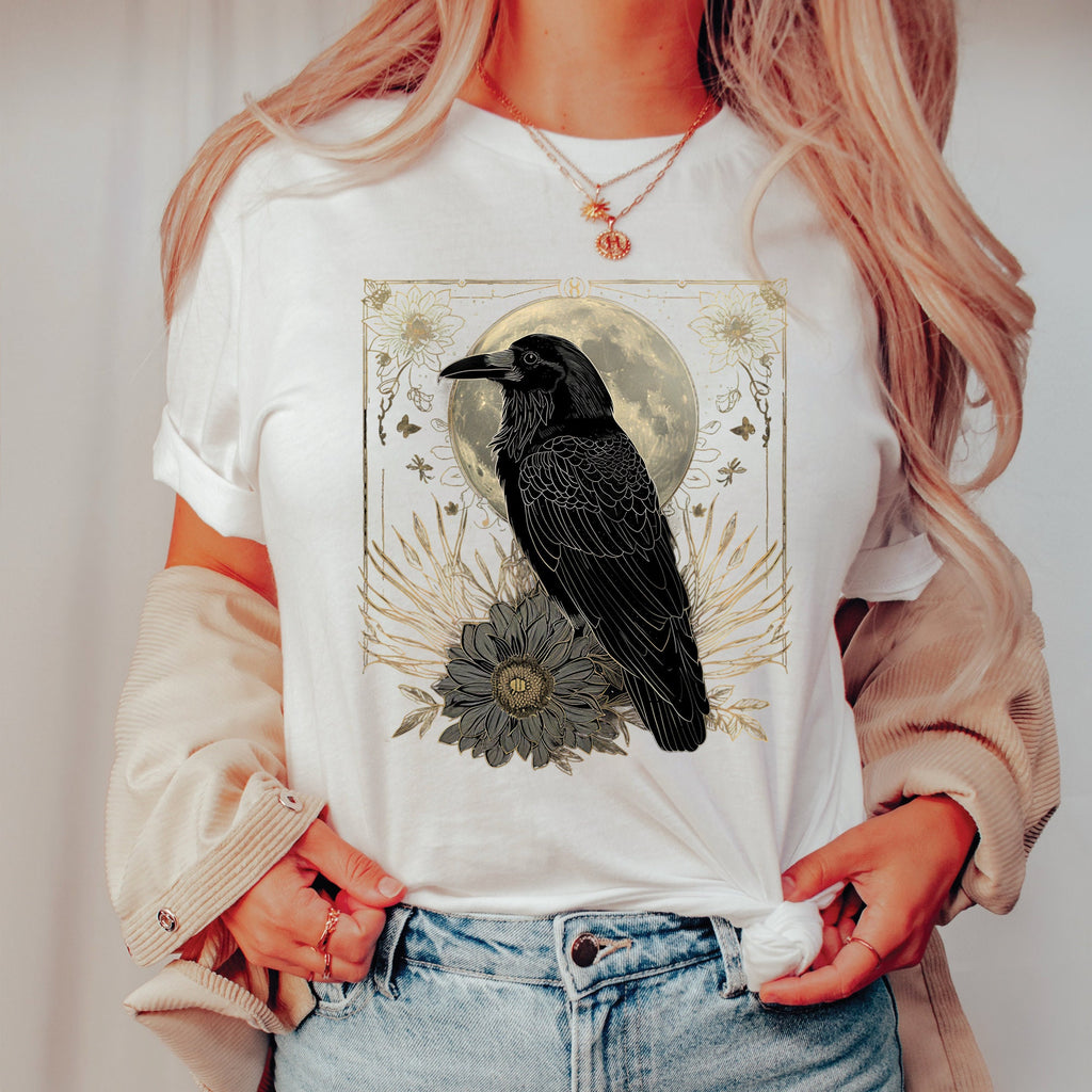 Gothic Raven Moon Shirt