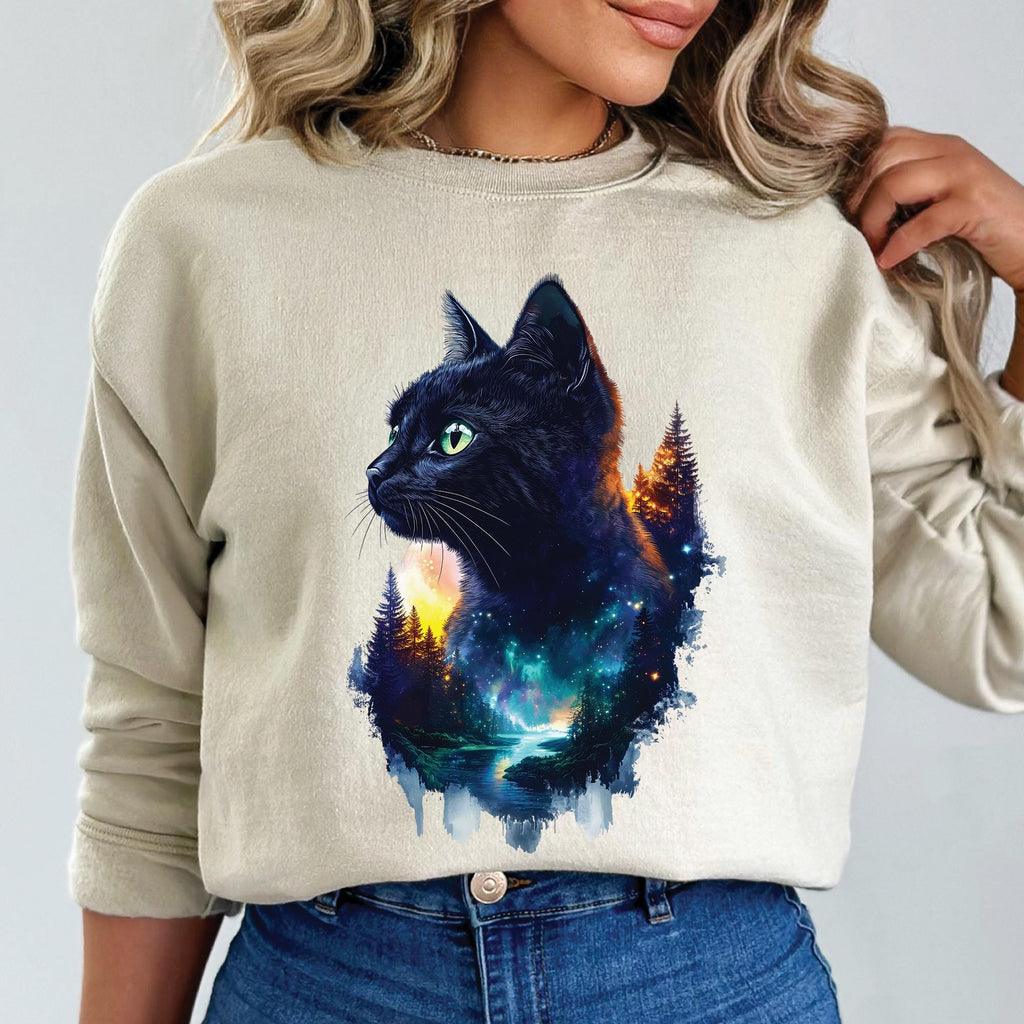 Cat Mountains Forest Sweatshirt