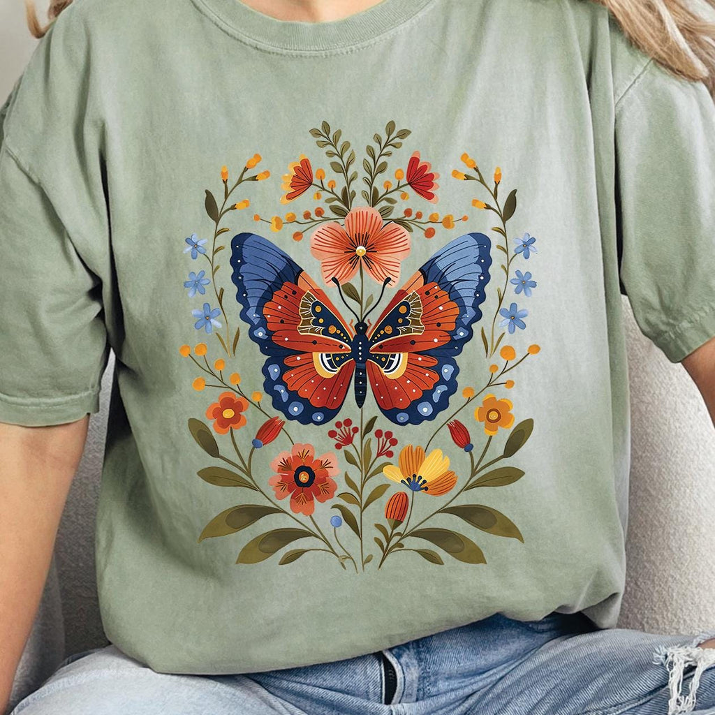 Floral Butterfly T-Shirt