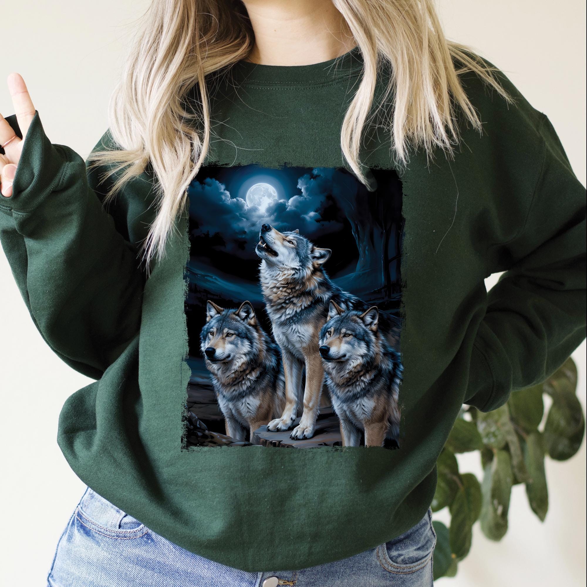 Wolves Howling Moon Sweatshirt