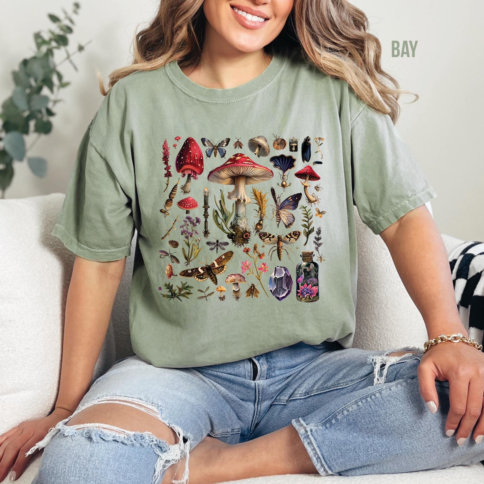 Vintage Mushroom Graphic Shirt