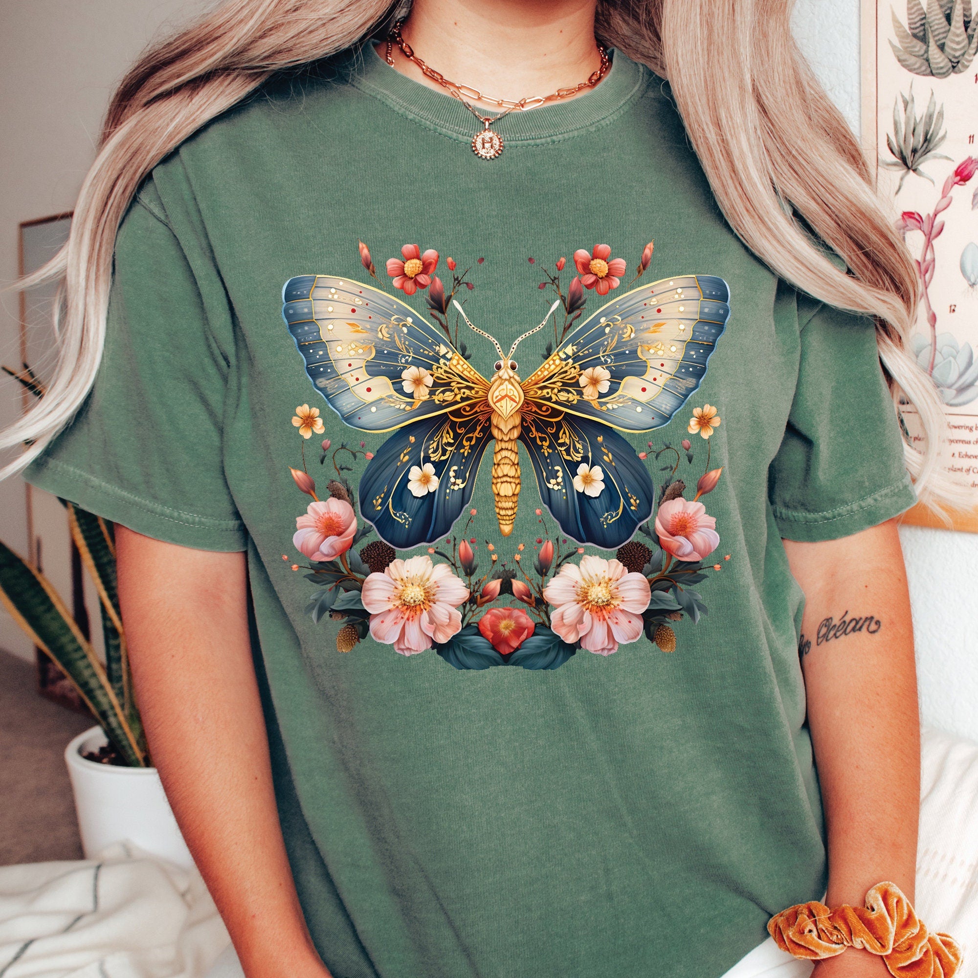 Floral Moth T-Shirt
