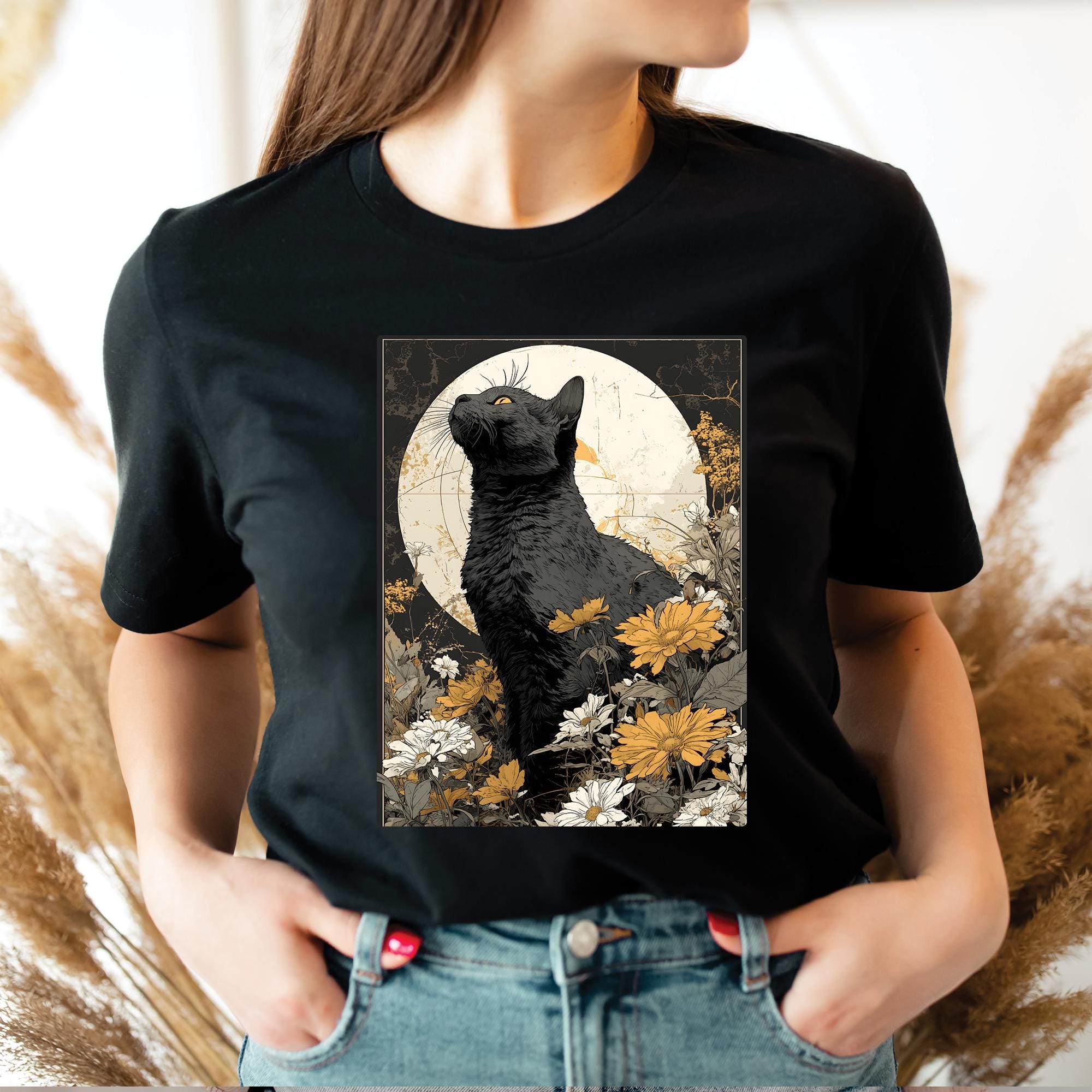 Cat Flowers T-Shirt