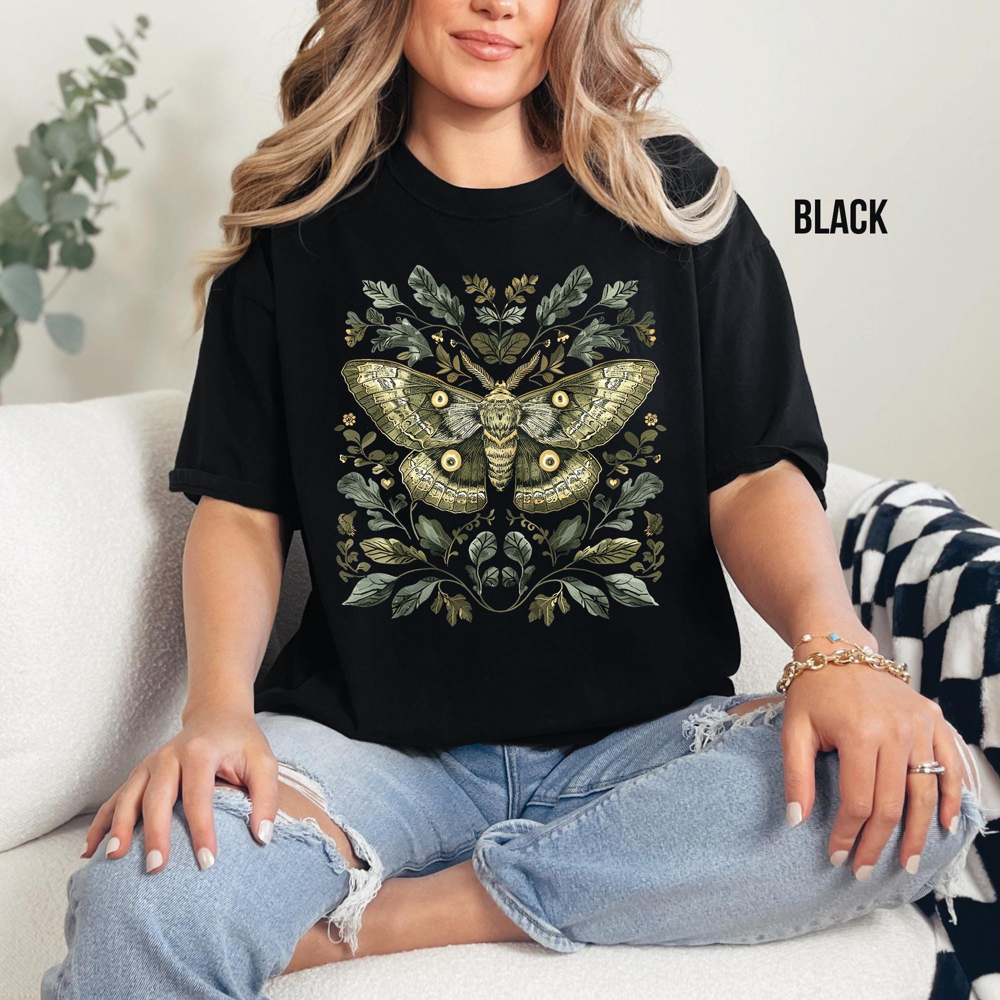 Gothic Moth Comfort Colors Shirt