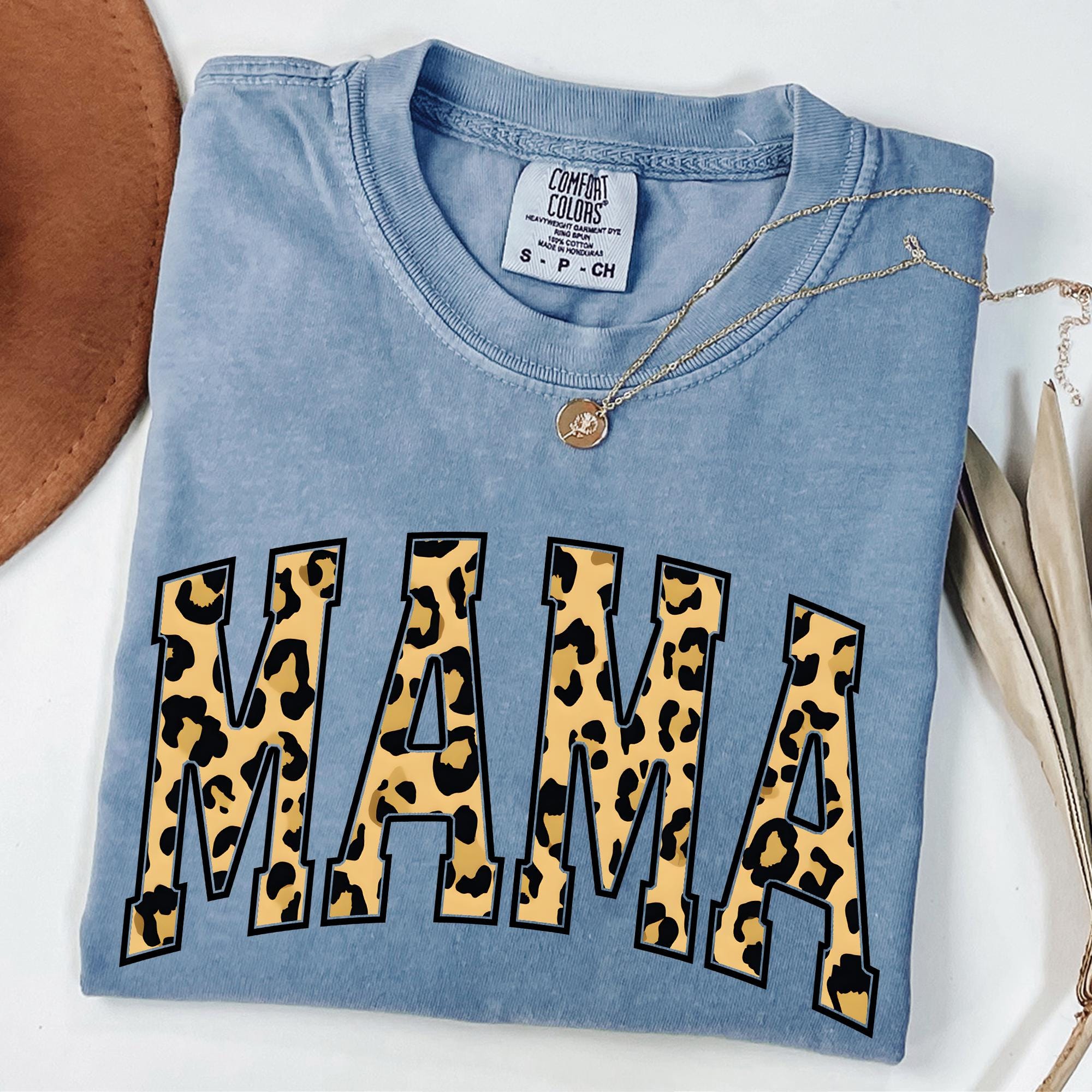 Leopard Mama Mother's Day Mom Comfort Colors T-shirt