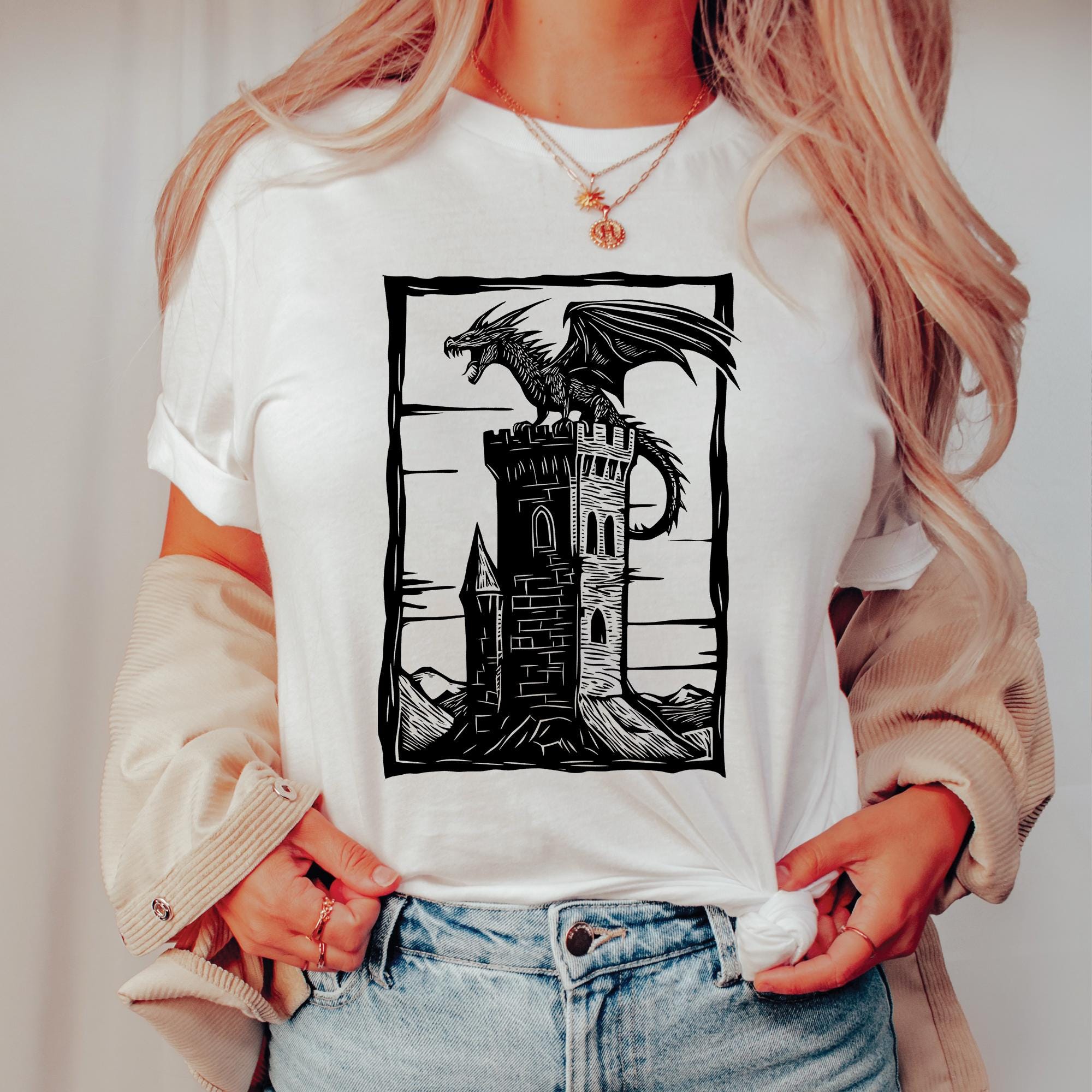 Vintage Dragon Retro Medieval Castlecore Shirt