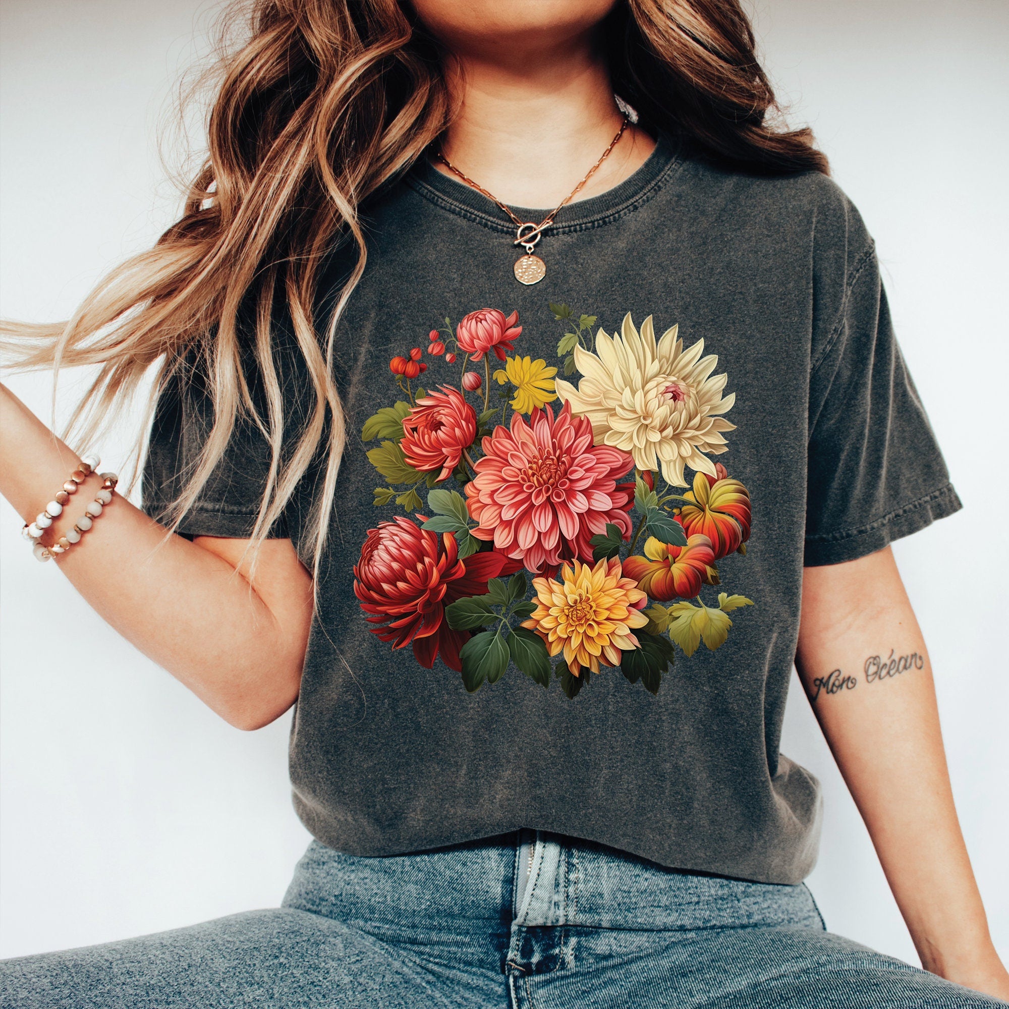 Vintage Dahlias Shirt