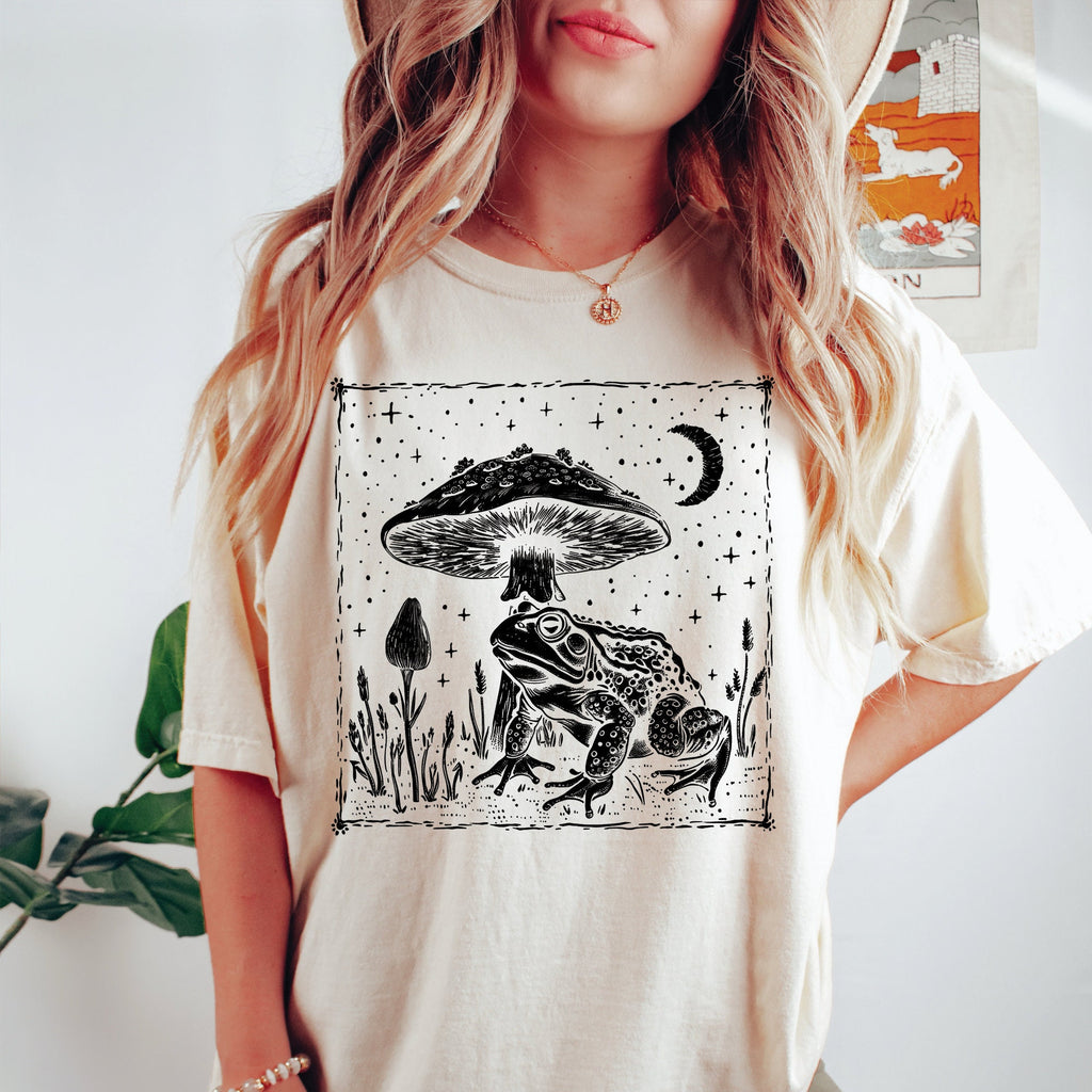 Celestial Frog Mushroom Shirt