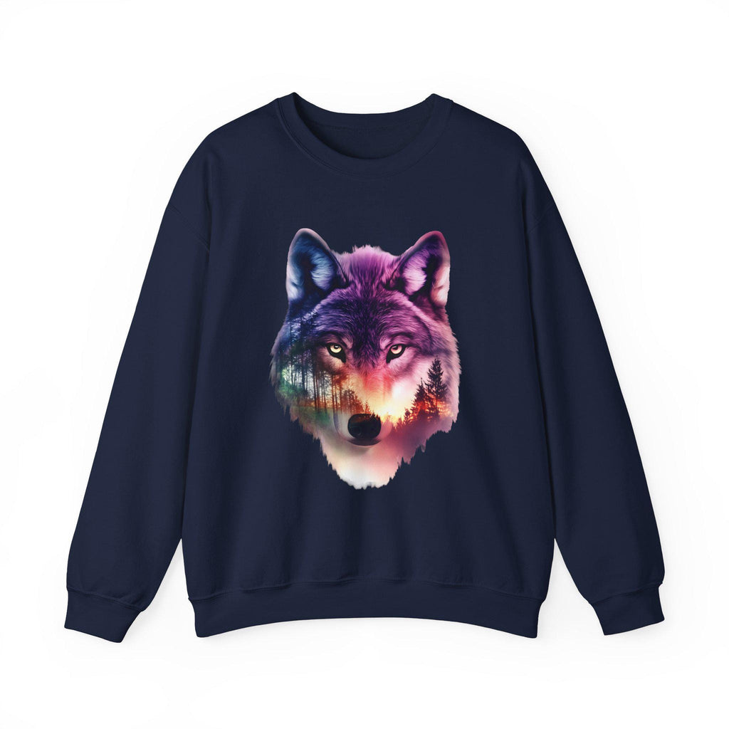 Wolf Mountain Scene Sweatshirt