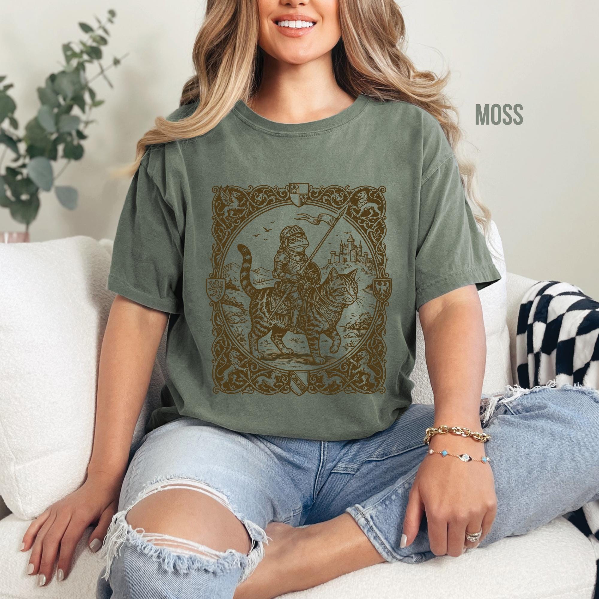 Medieval Frog and Cat T-Shirt