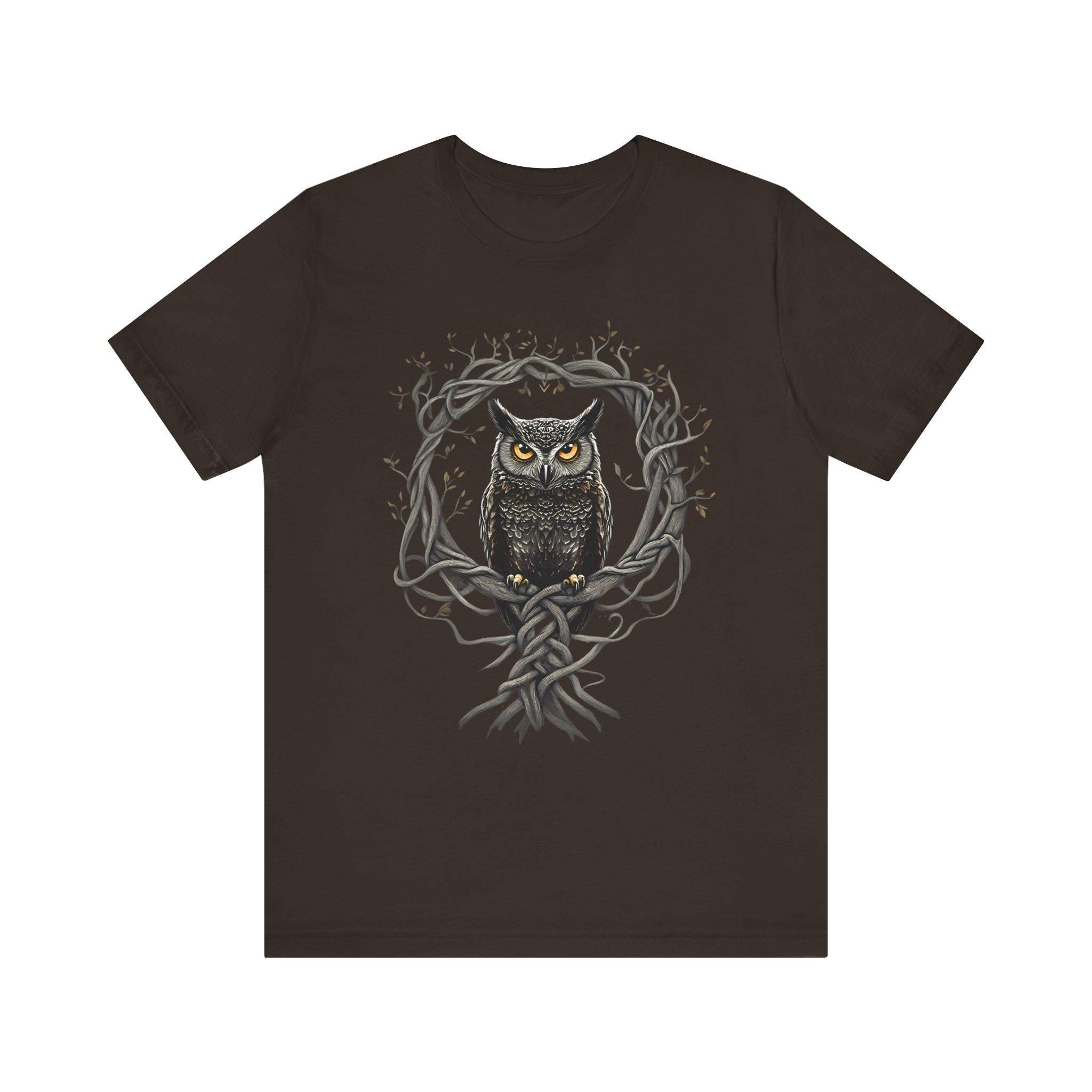 Celtic Yggdrasil Owl T-Shirt