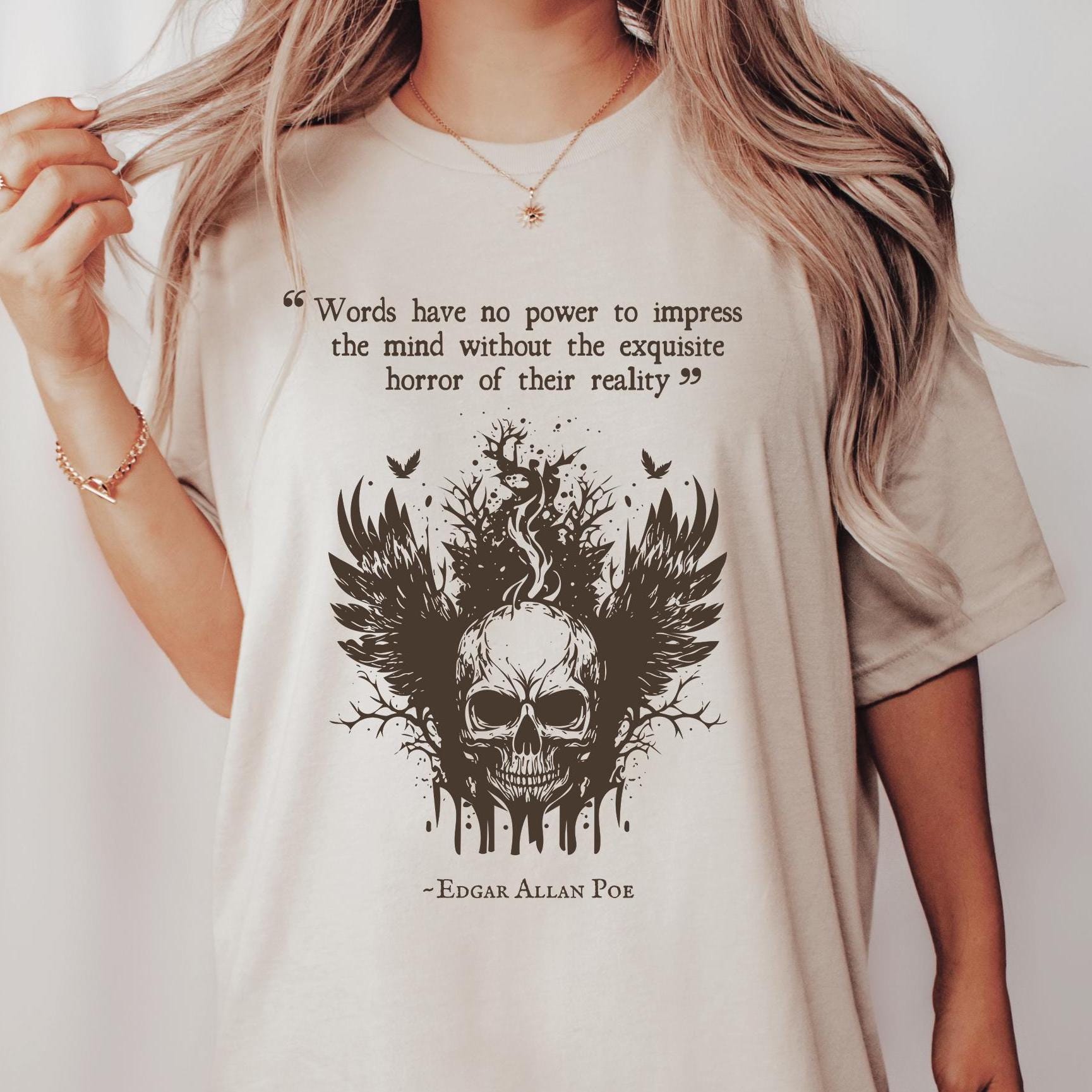 Edgar Allan Poe Skull Shirt