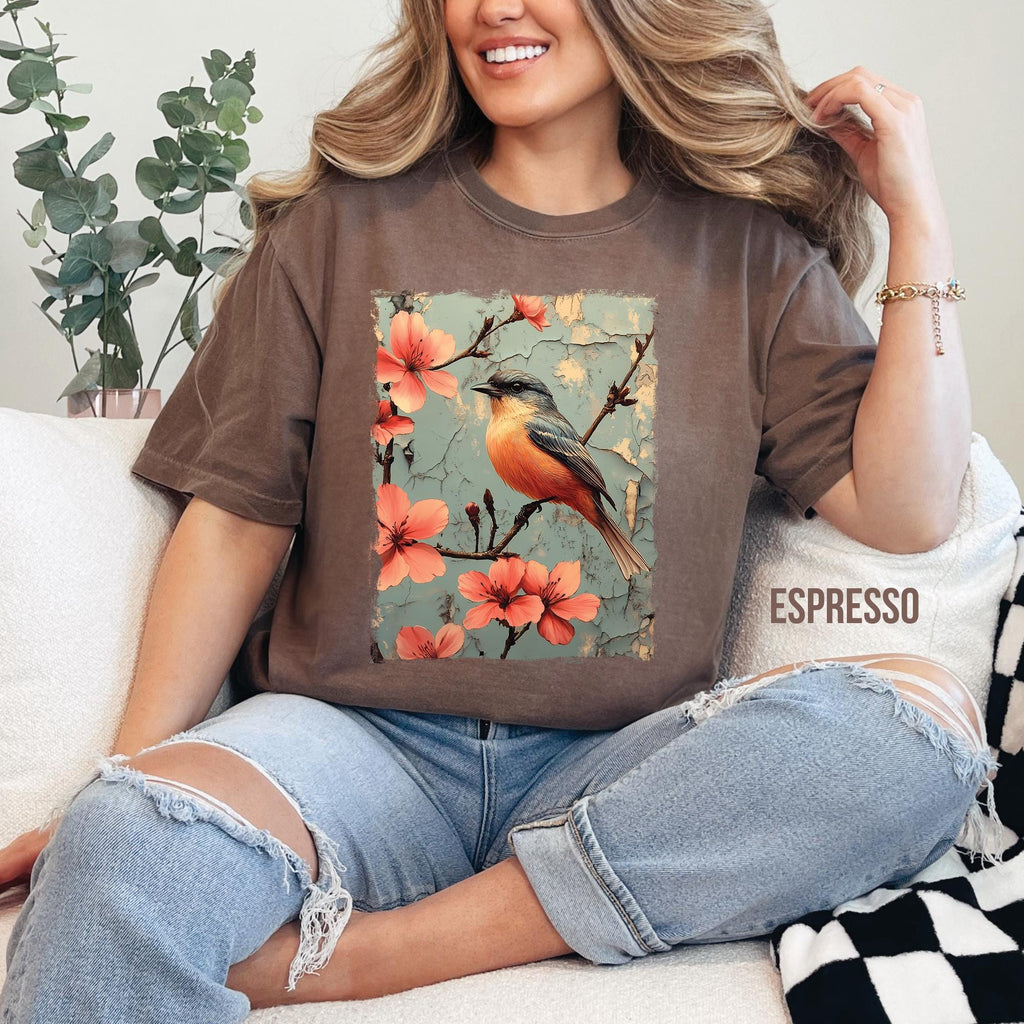 Vintage Robin Flowers T-Shirt