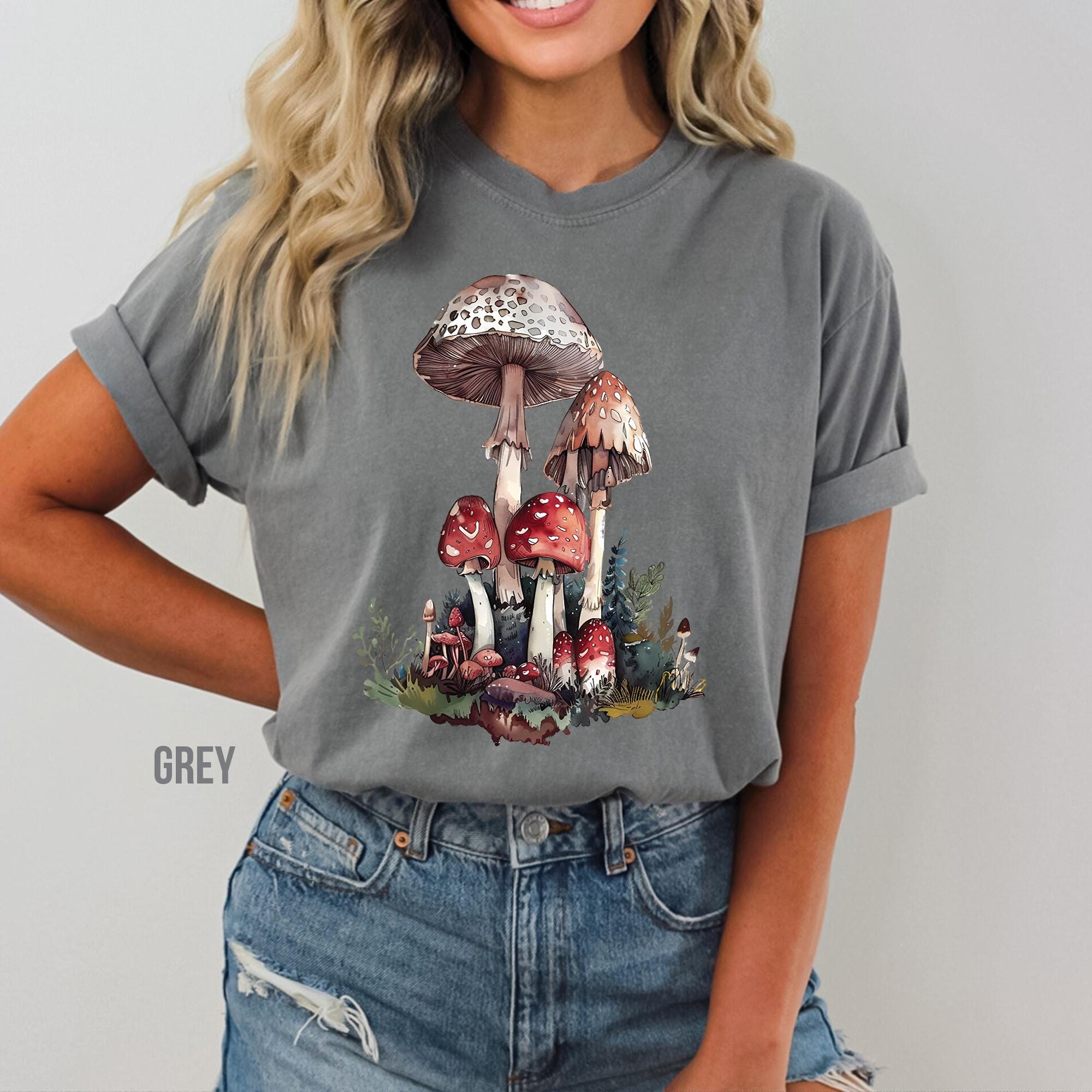 Forestcore Mushroom Shirt