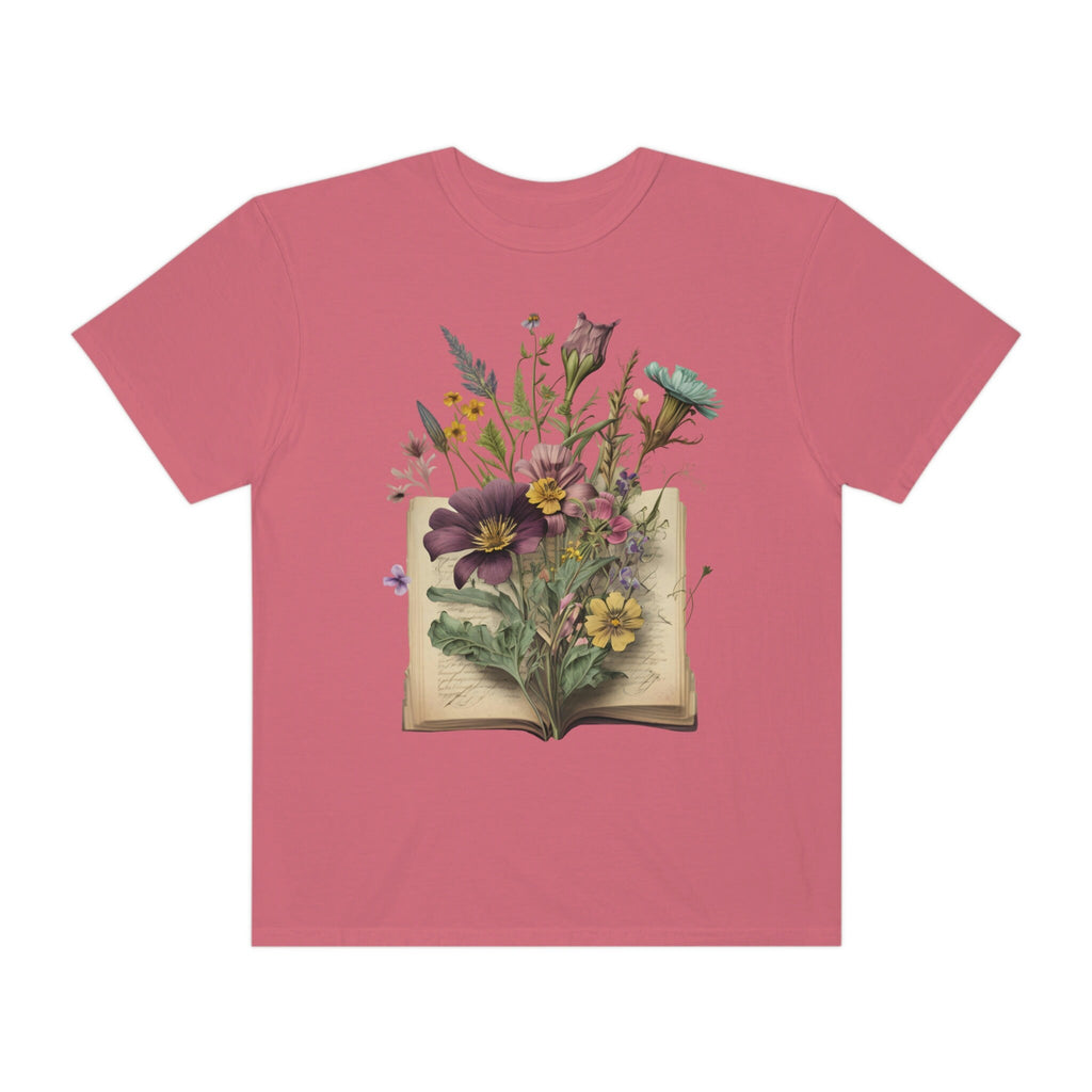 Floral Books T-Shirt