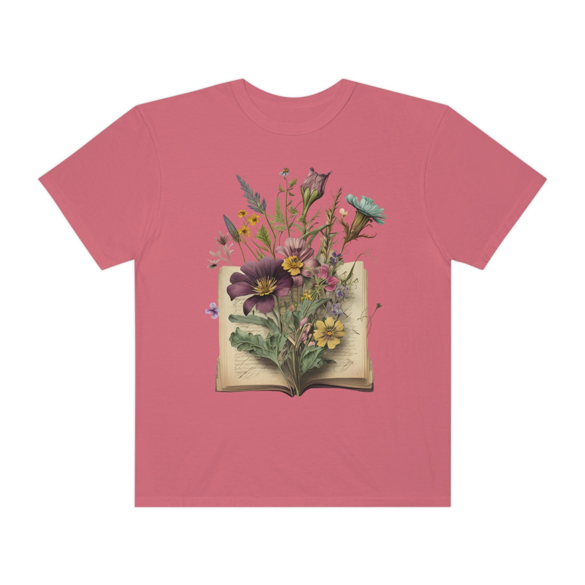 Floral Books T-Shirt