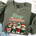 Meowy Christmas Cat Sweatshirt