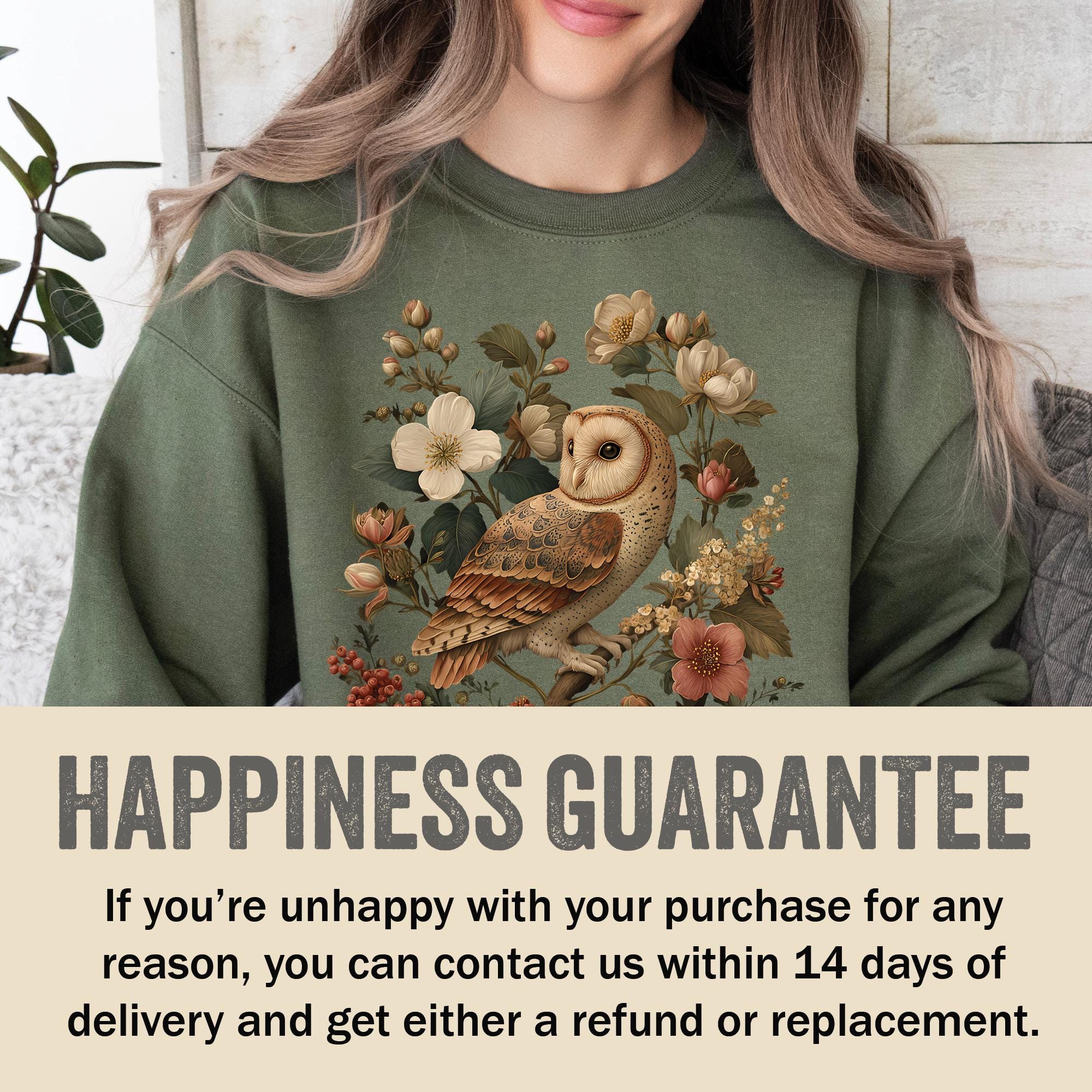 Cottagecore Gothic Owl Sweatshirt