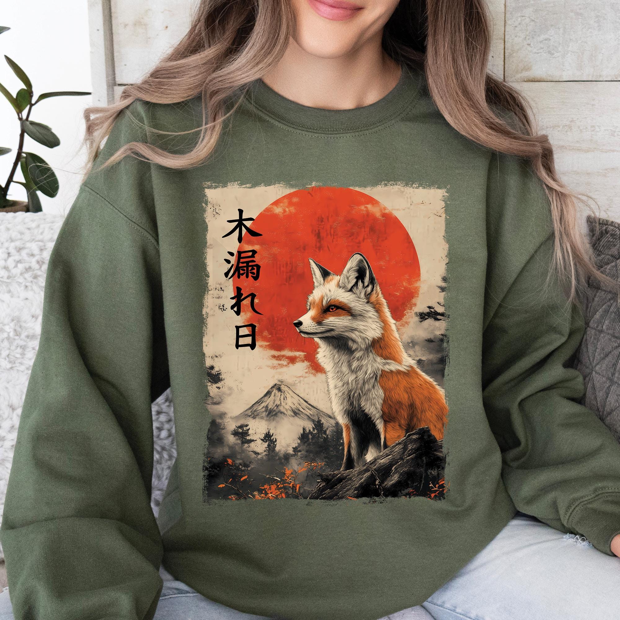Japanese Fox Sweatshirt