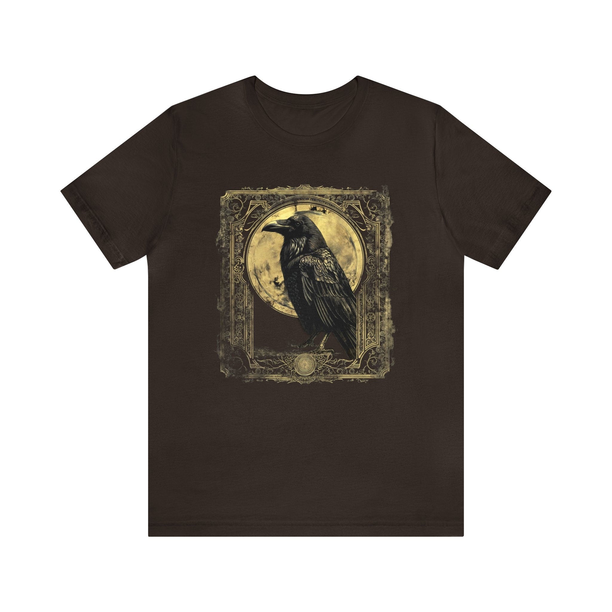 Gothic Raven Vintage Tarot Card T-Shirt