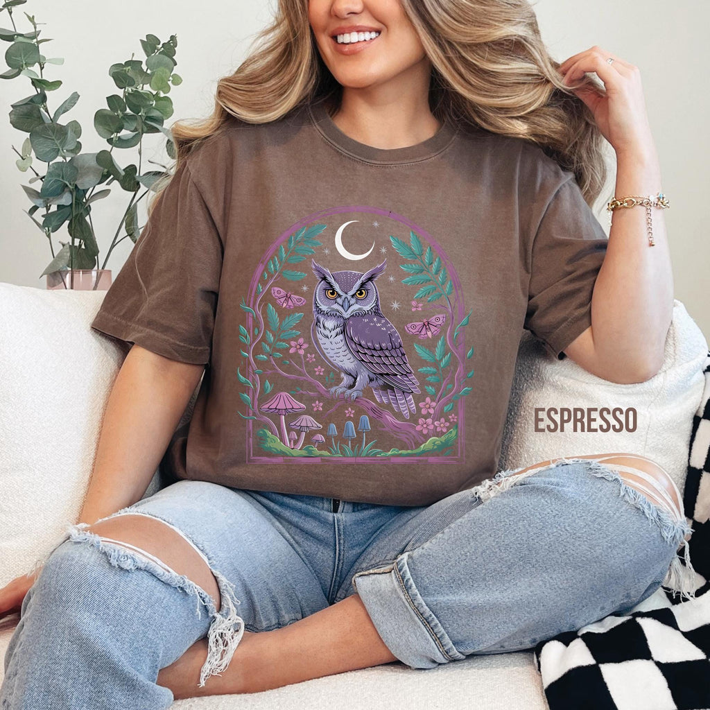 Celestial Owl Comfort Colors T-shirt