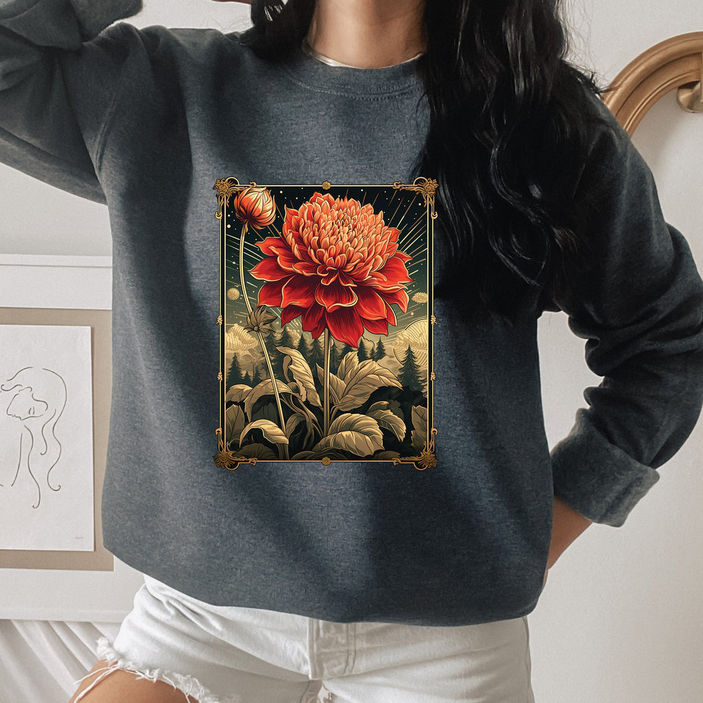 Vintage Dahlias Sweatshirt