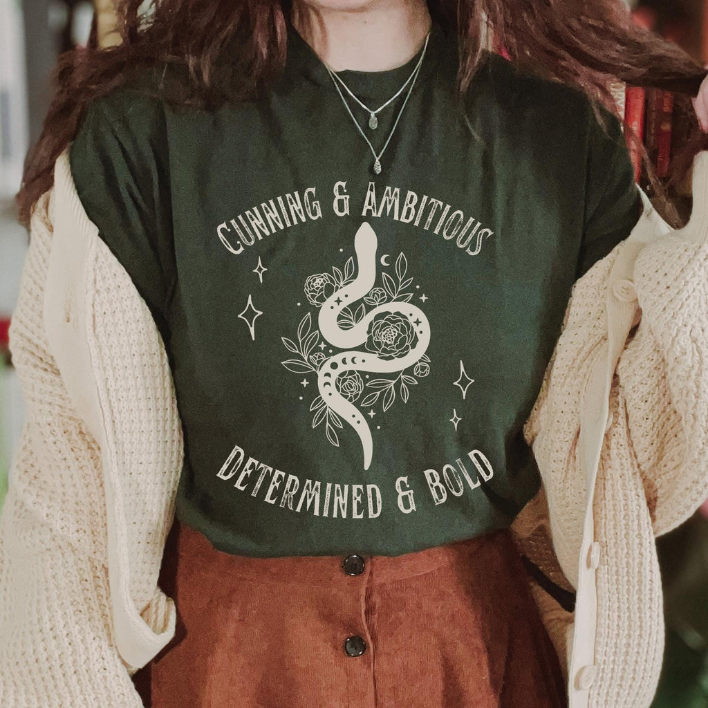 Mystical Snake & Roses Wizard School T-Shirt