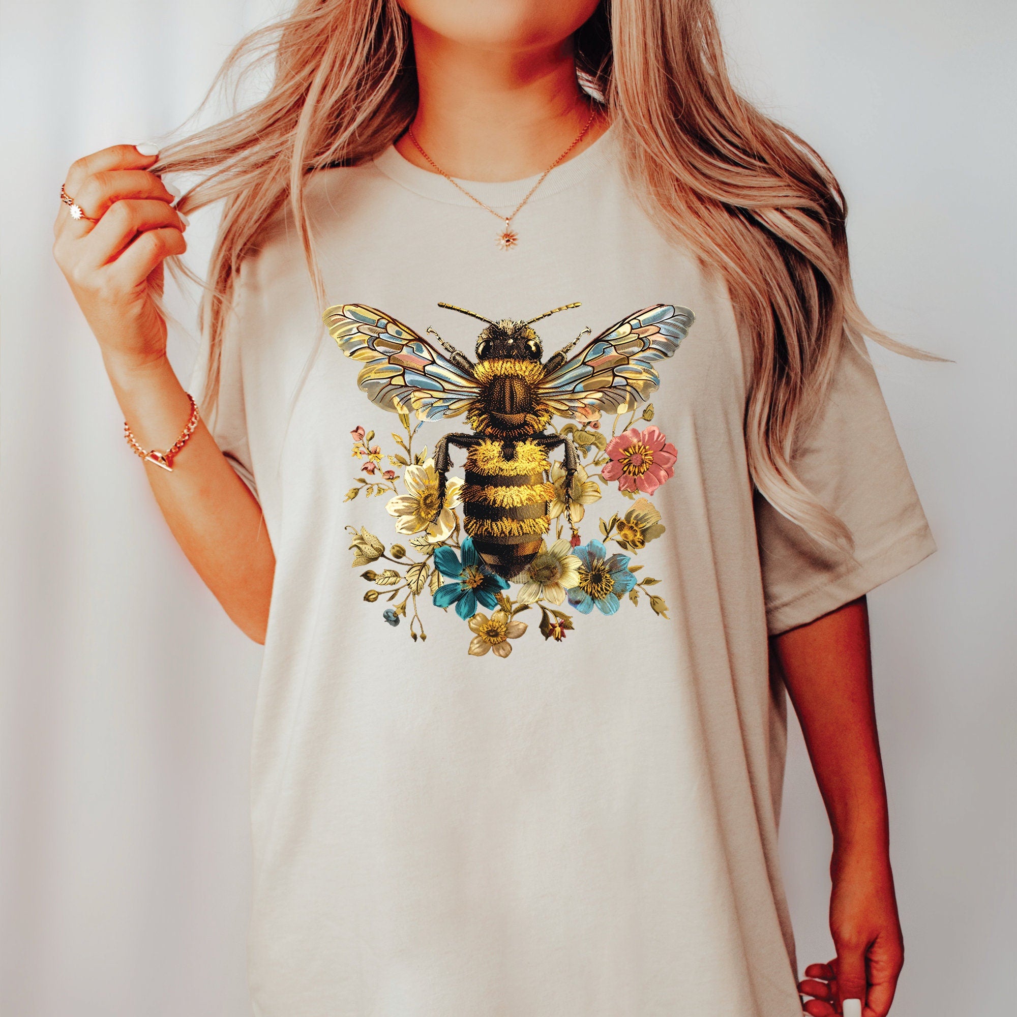 Vintage Floral Queen Bee Shirt