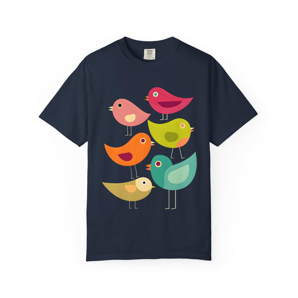 Art Deco Bird Print T-Shirt