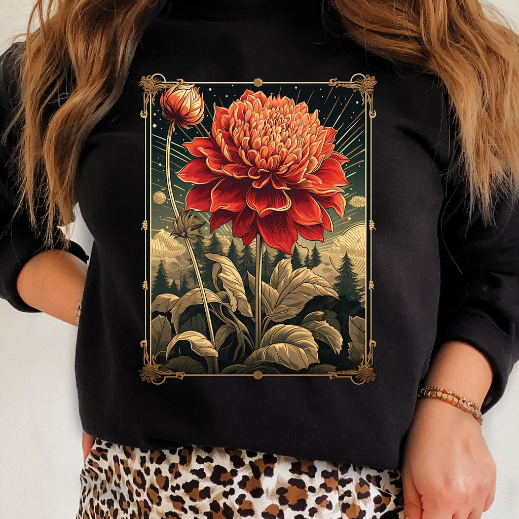 Vintage Dahlias Sweatshirt