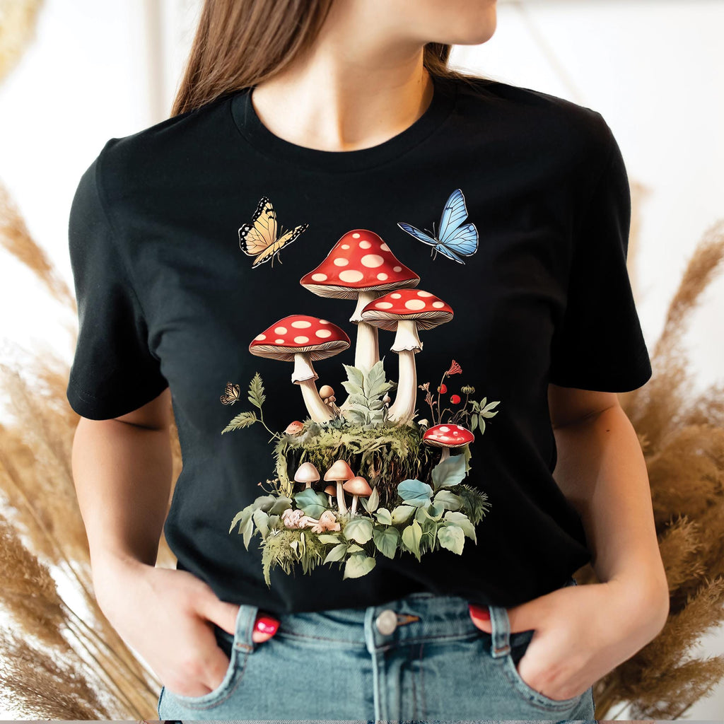 Butterfly Mushroom Goblincore Shirt