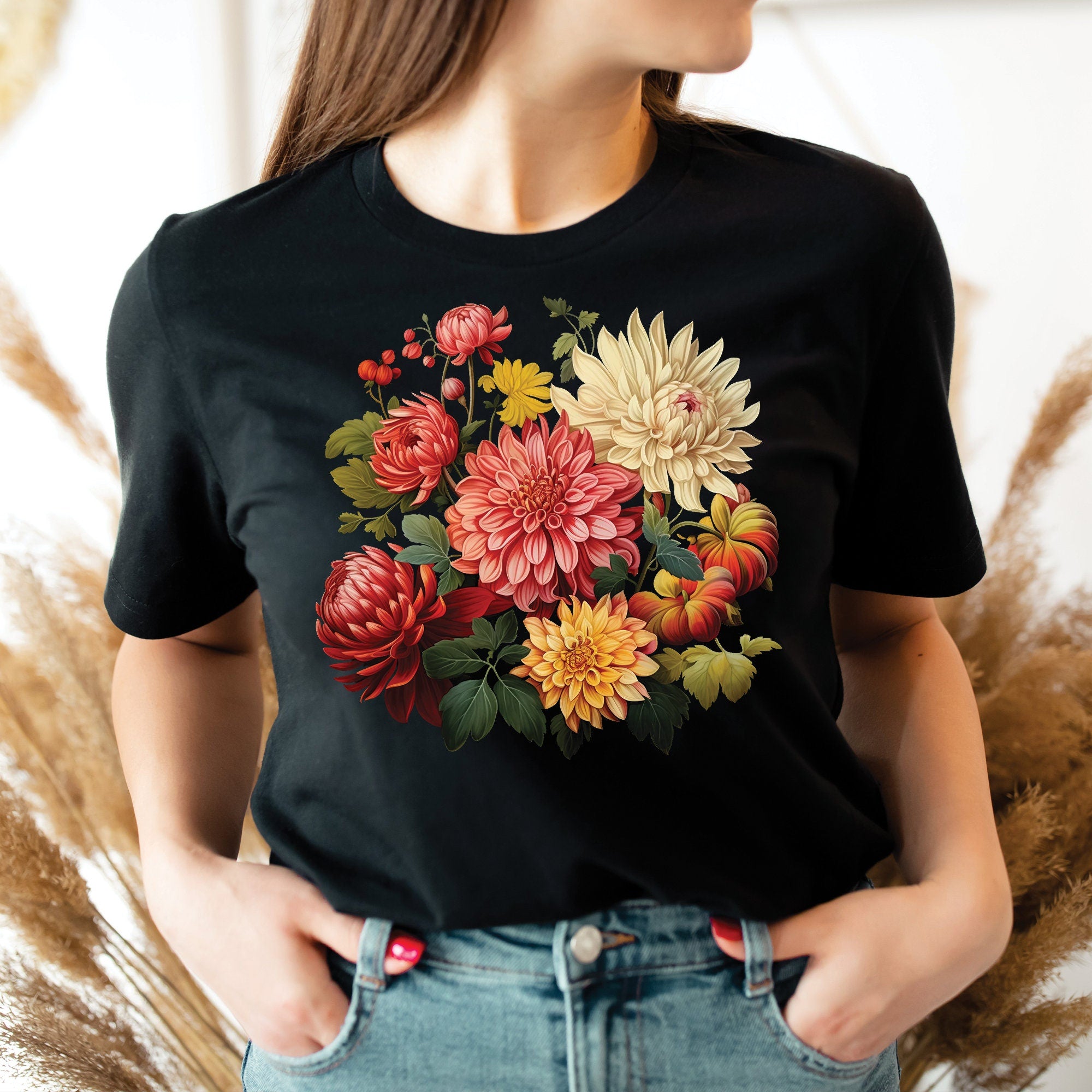 Dahlias Floral Shirt