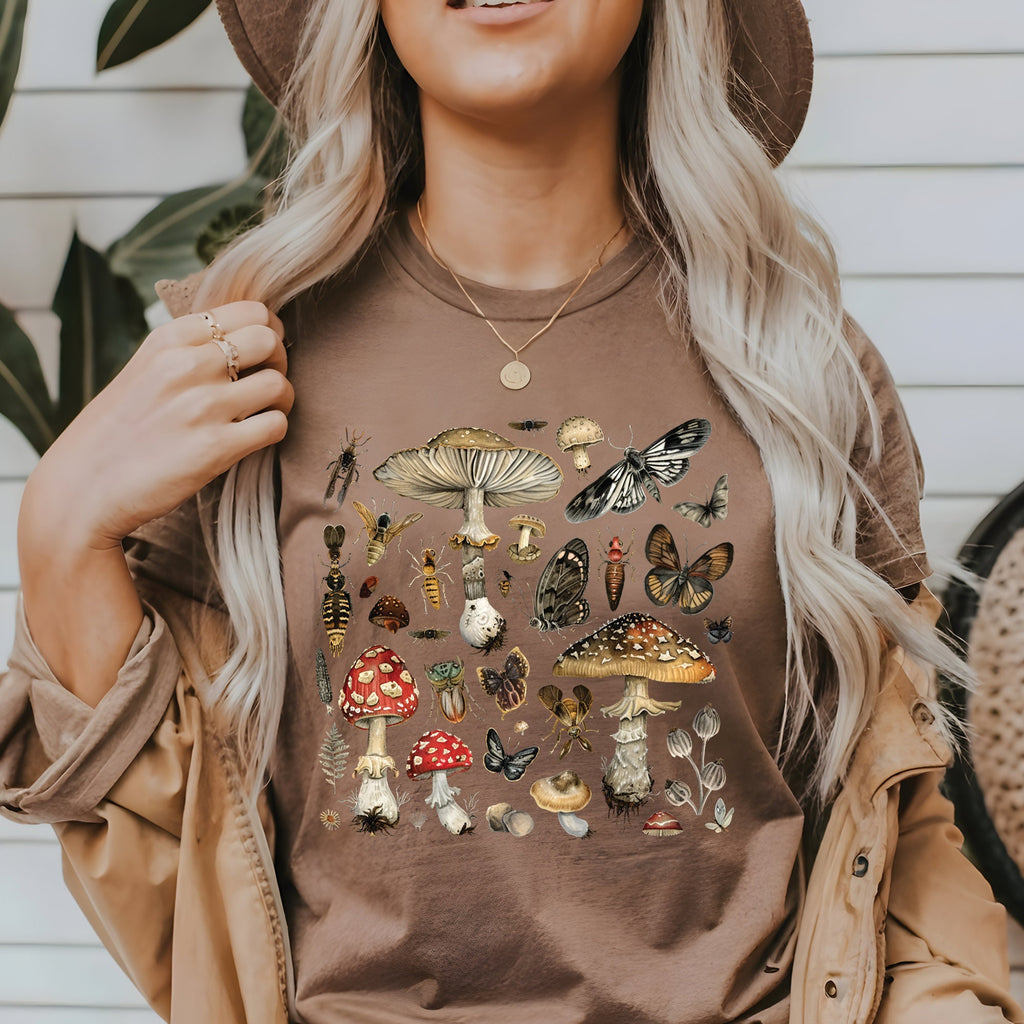 Vintage Mushroom Graphic T-Shirt