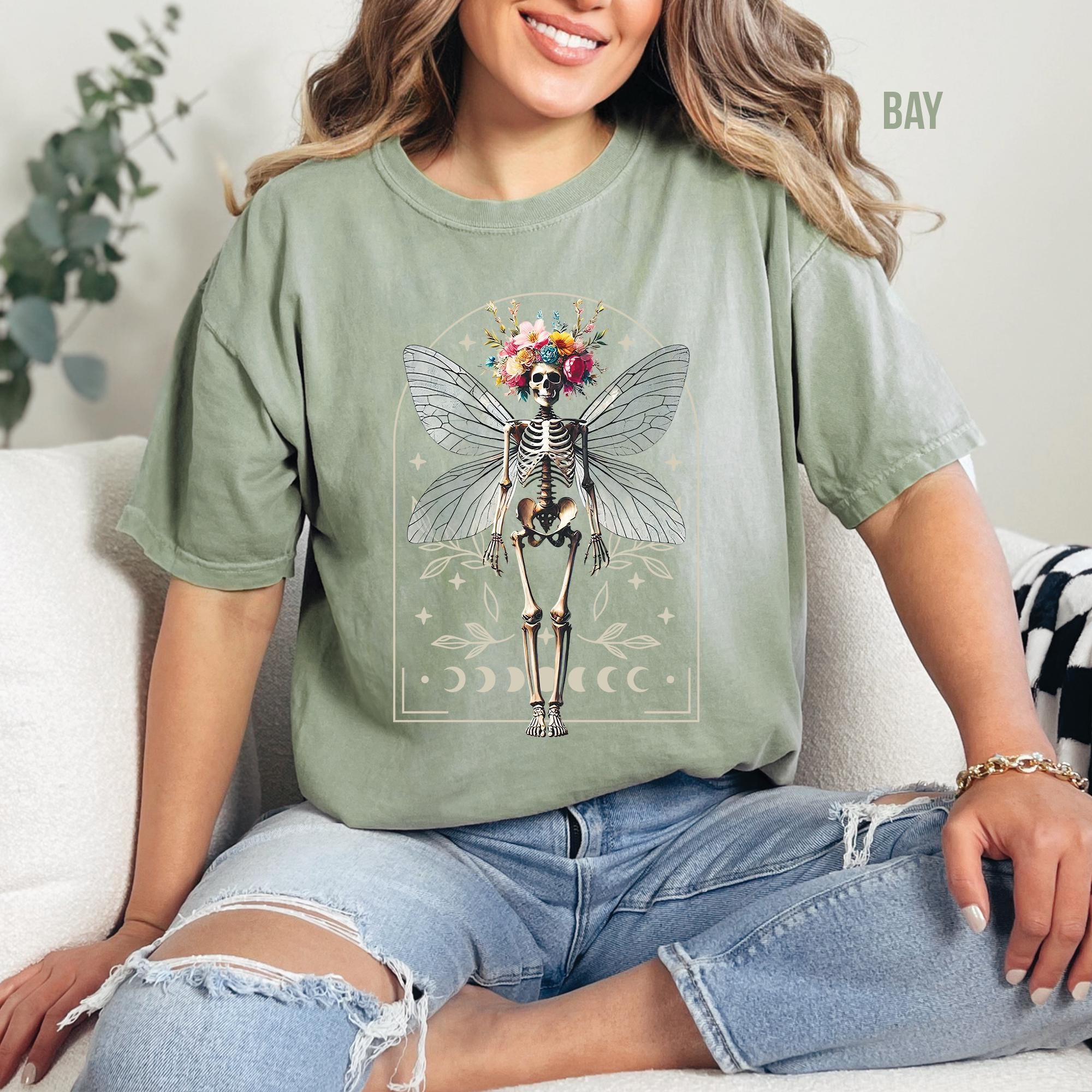 Fairy Grunge Skeleton Butterfly T-Shirt