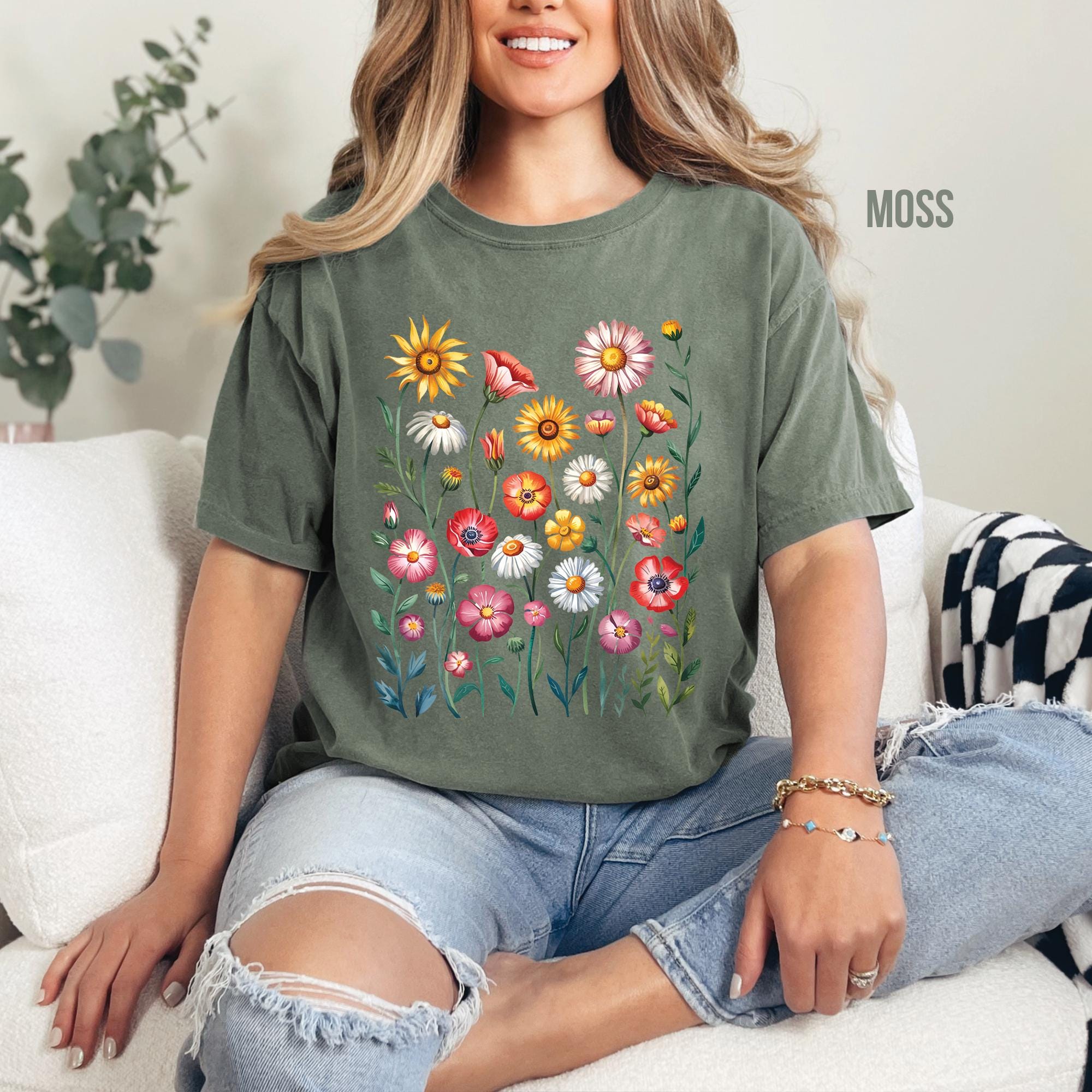 Floral Nature Botanical Flowers T-shirt